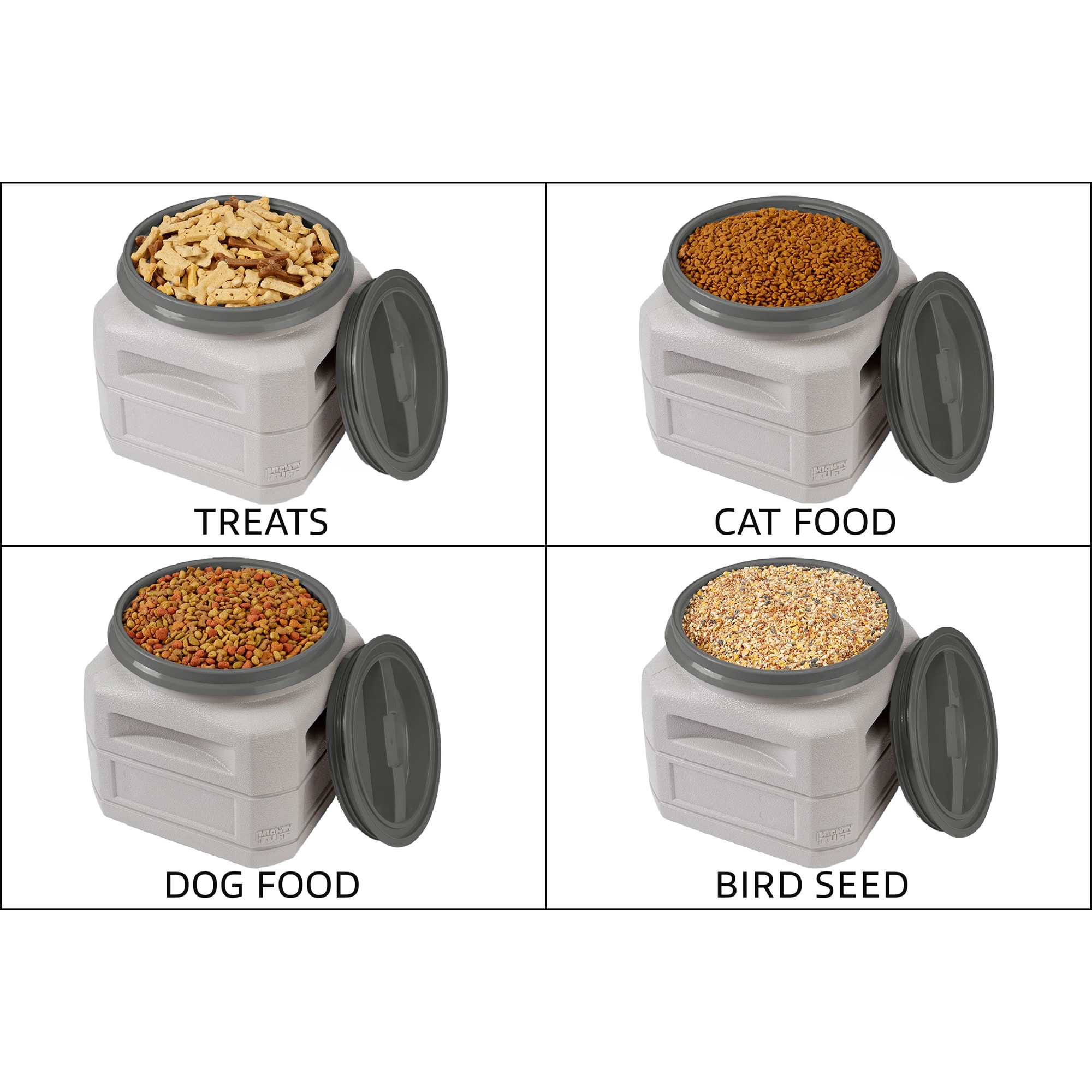Mighty Tuff Pet Food Container with Airtight Twist Lid, 13 Gallon/ up to 54  Pounds | Petco