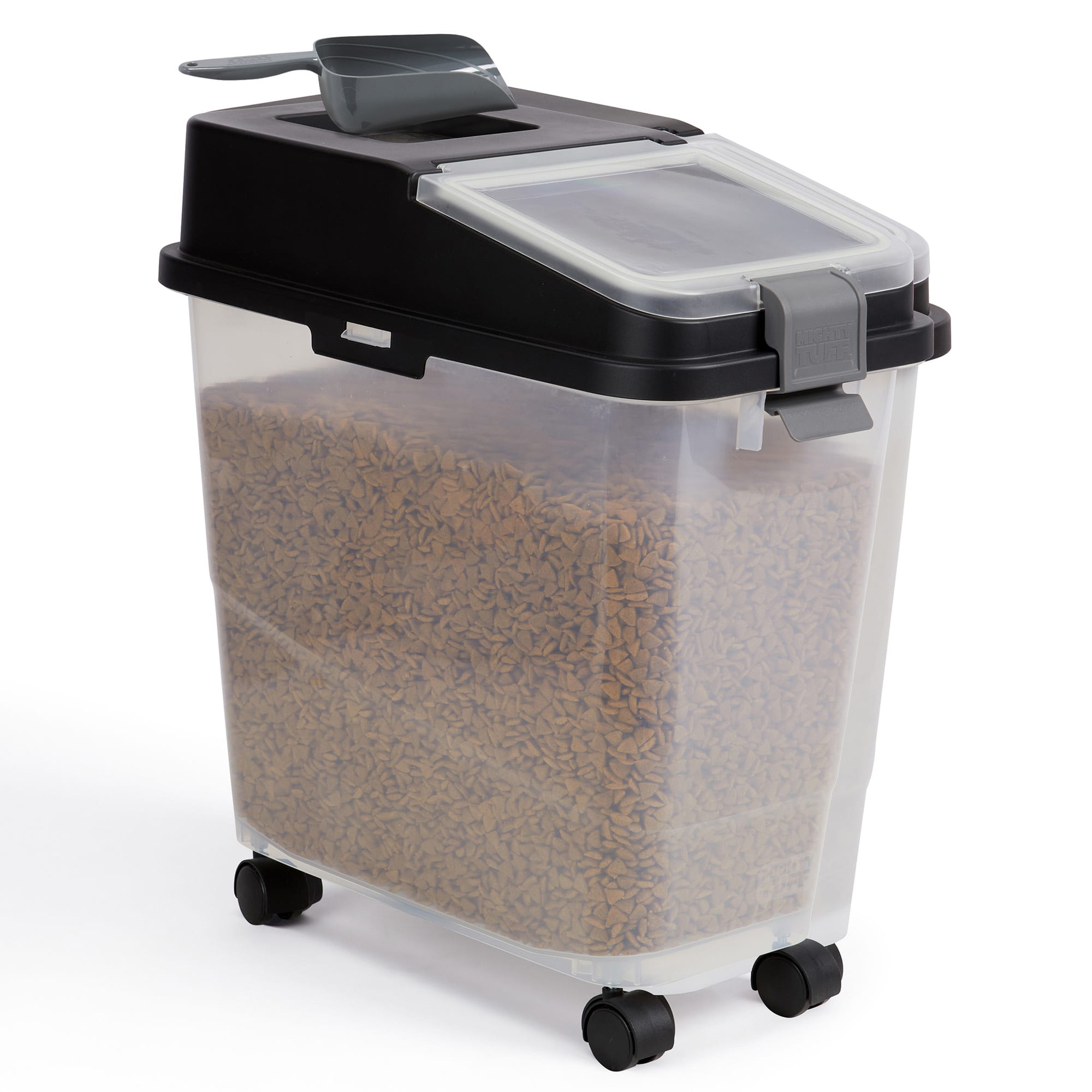 Mighty Tuff Airtight Rolling Pet Food Container with Scoop, Pack