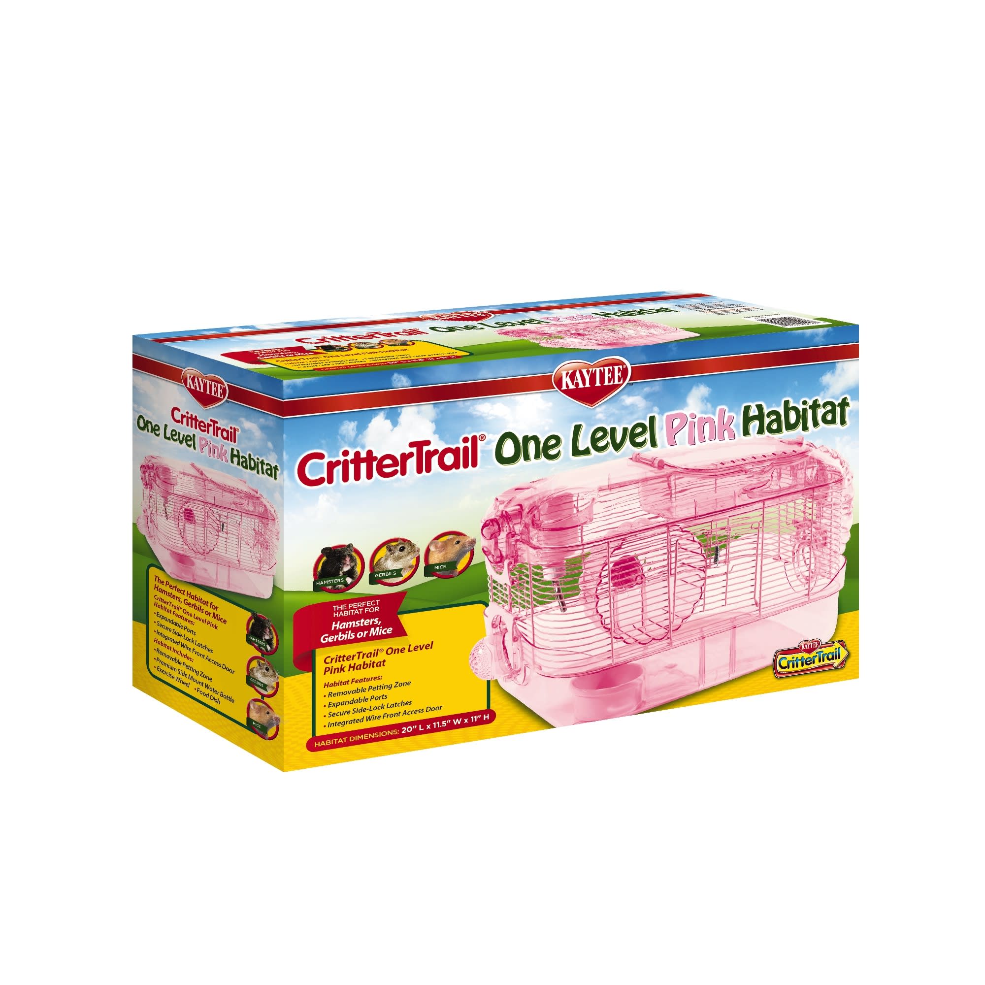 Kaytee Pink CritterTrail 1 Level Habitat for Small Animals Petco