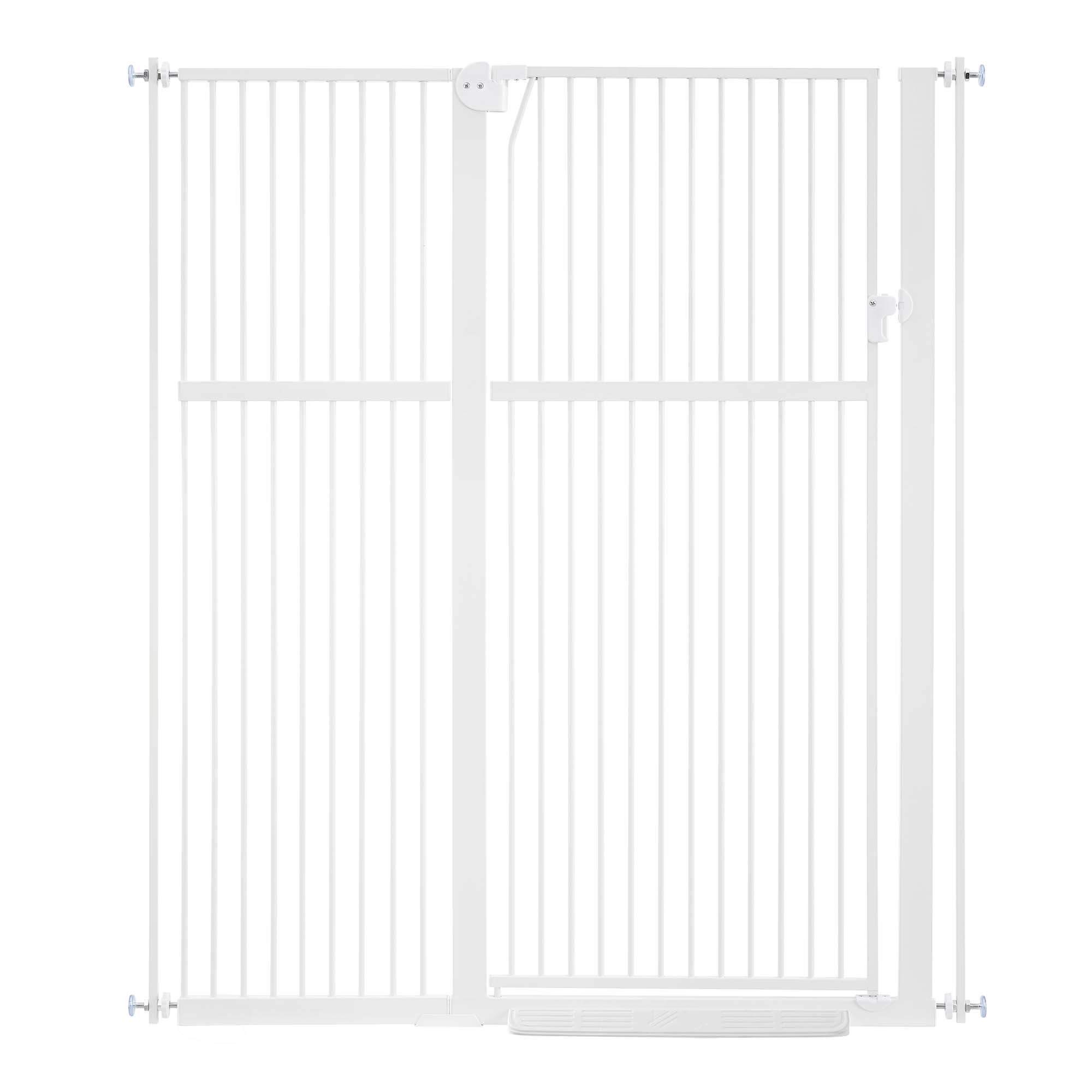 Unipaws 56 h tall dog gate pressure mounted gate for doorway 45 49