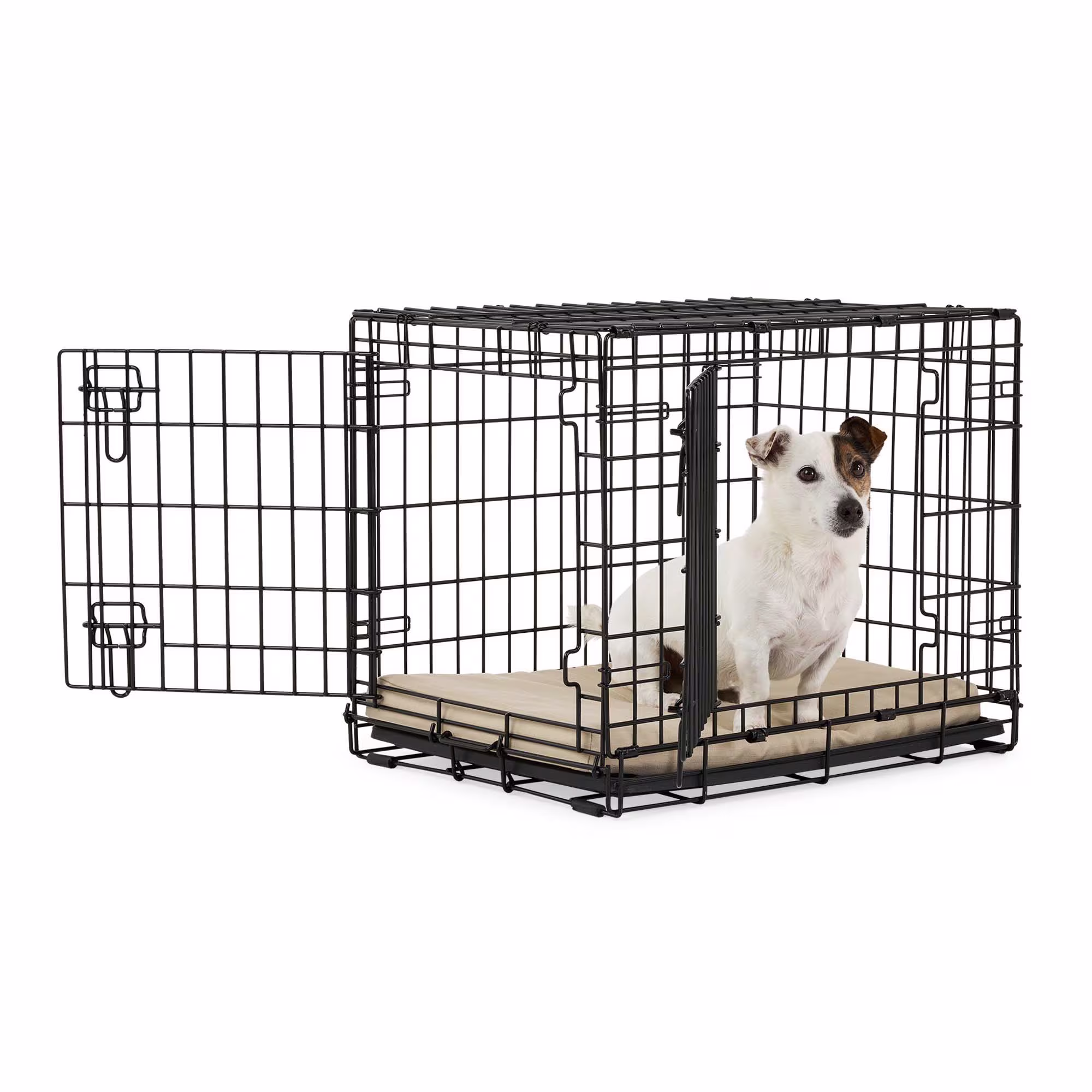 EveryYay Ultra Tough 2-Door Folding Dog Crate, Small, 24.81