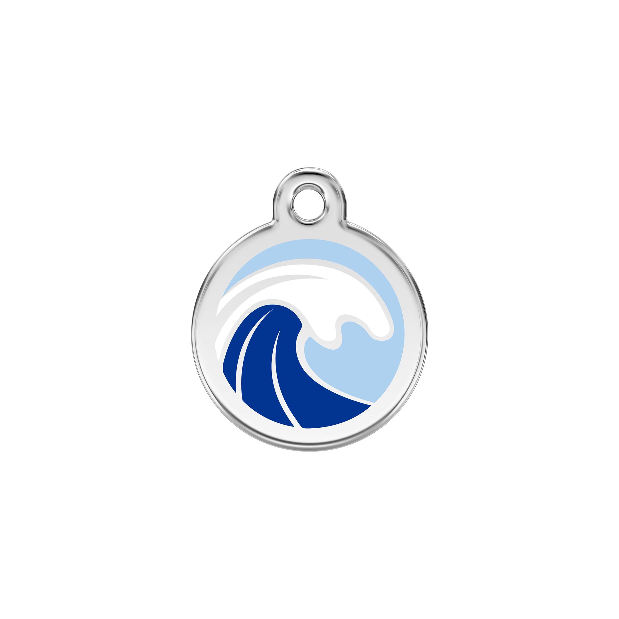 Red Dingo Stars Enamel/Stainless Steel Dog ID Tag - Free Engraving & Postage Included