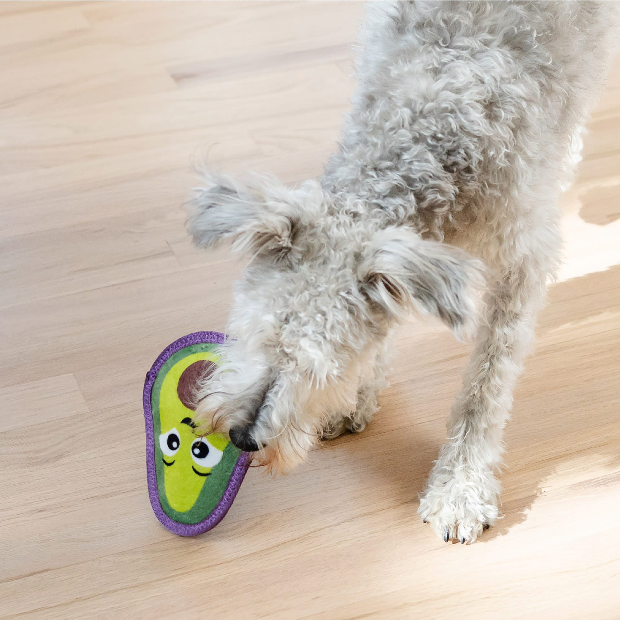 Outward Hound Tough Skinz Avocado Durable Squeaky Dog Toy, Small | Petco
