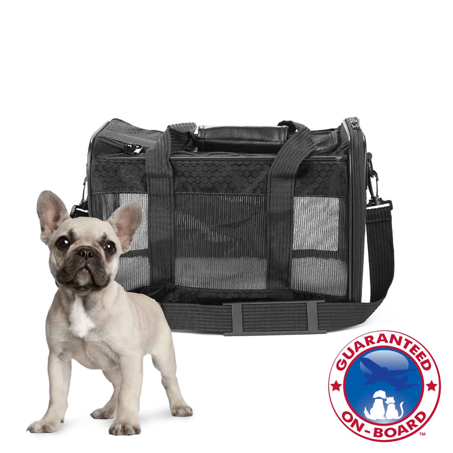 Sherpa Delta Air Lines Deluxe Pet Carrier, Black