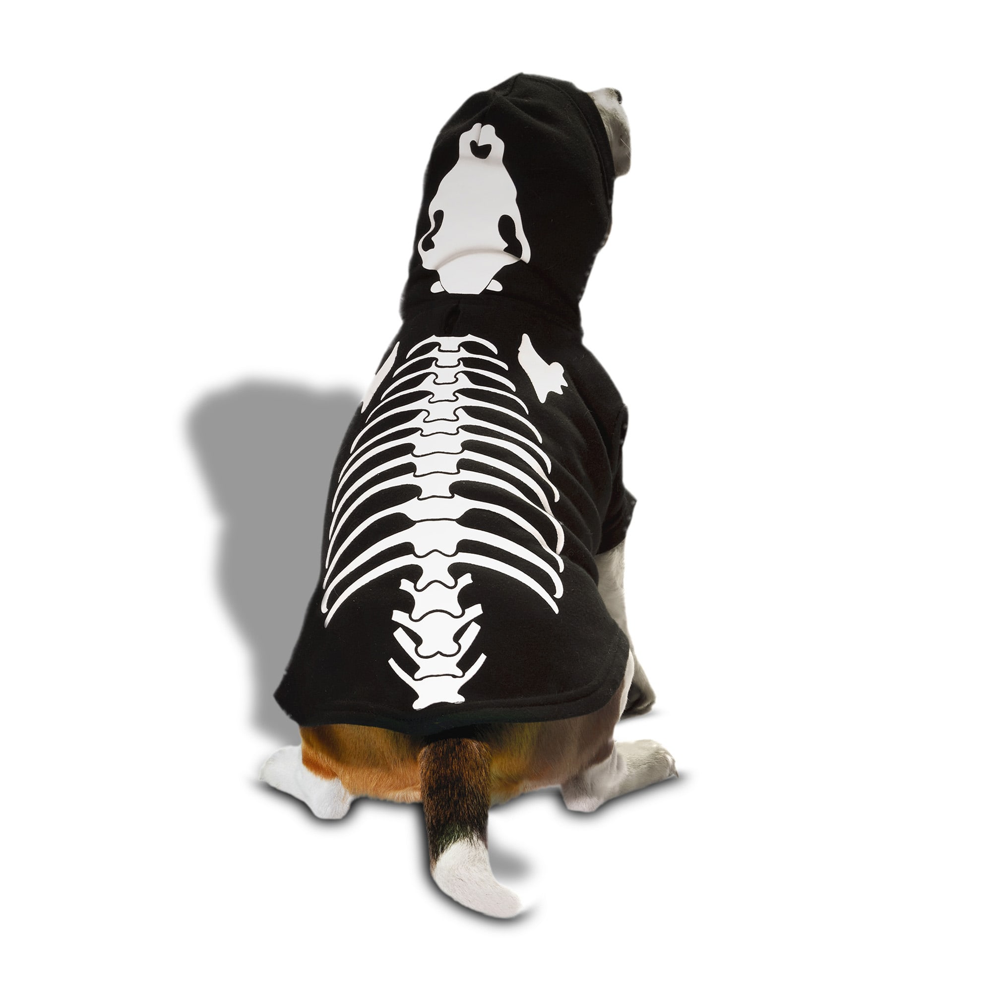 Bootique X-Ray Skeleton Halloween Pet Hoodie, X-Small Petco