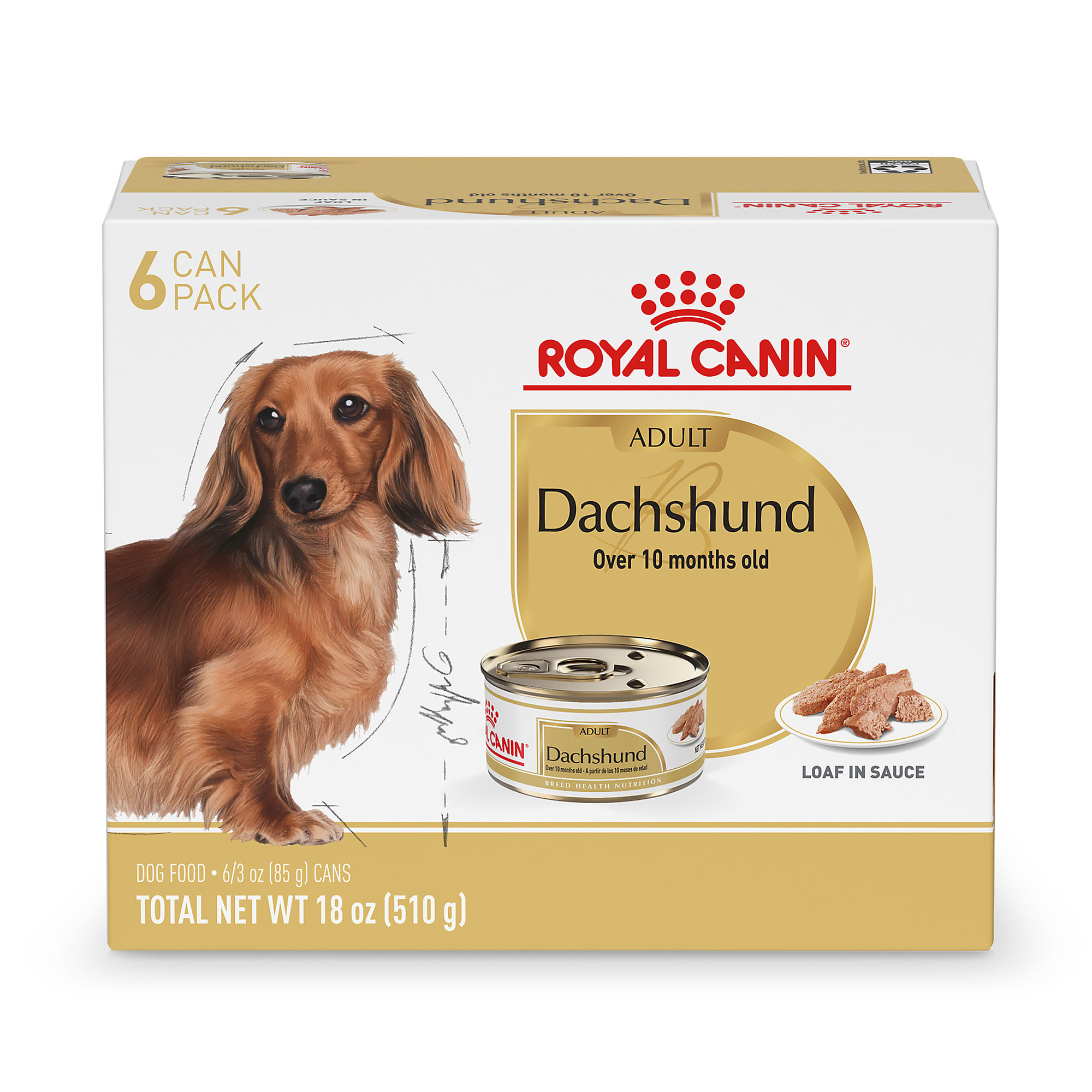 Royal Canin Breed Health Nutrition Dachshund Adult Loaf in Sauce