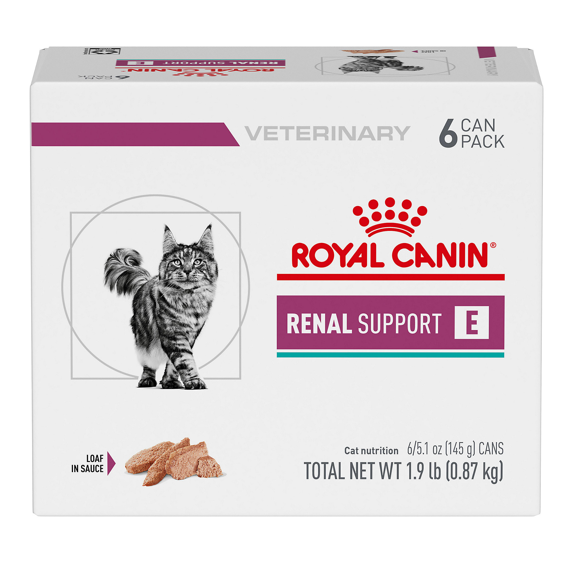 CANIN RENAL SUPPORT 4本入り✖️2箱 Royal Canin Veterinary Diet Feline Renal Support E Adult Loaf in