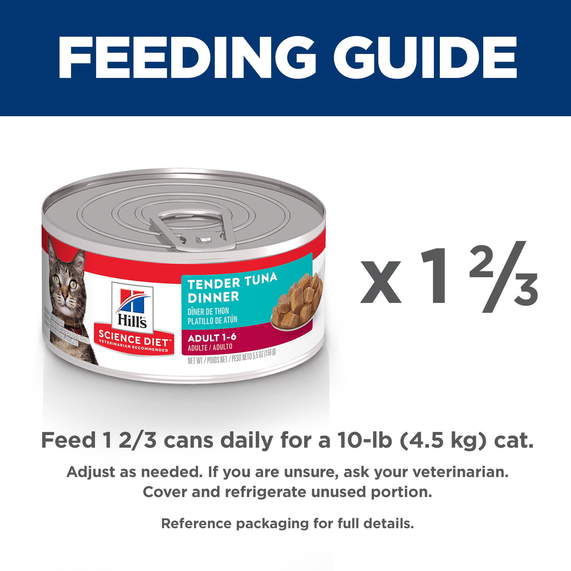 Hill s Science Diet Adult Tender Tuna Dinner Canned Cat Food 5.5