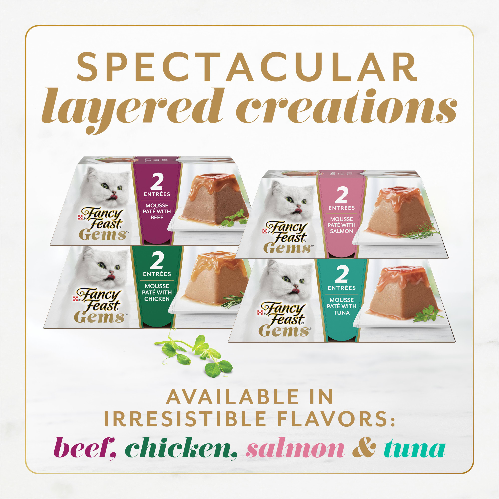 Purina Fancy Feast Gems Mousse Pate Chicken and Beef Variety Pack