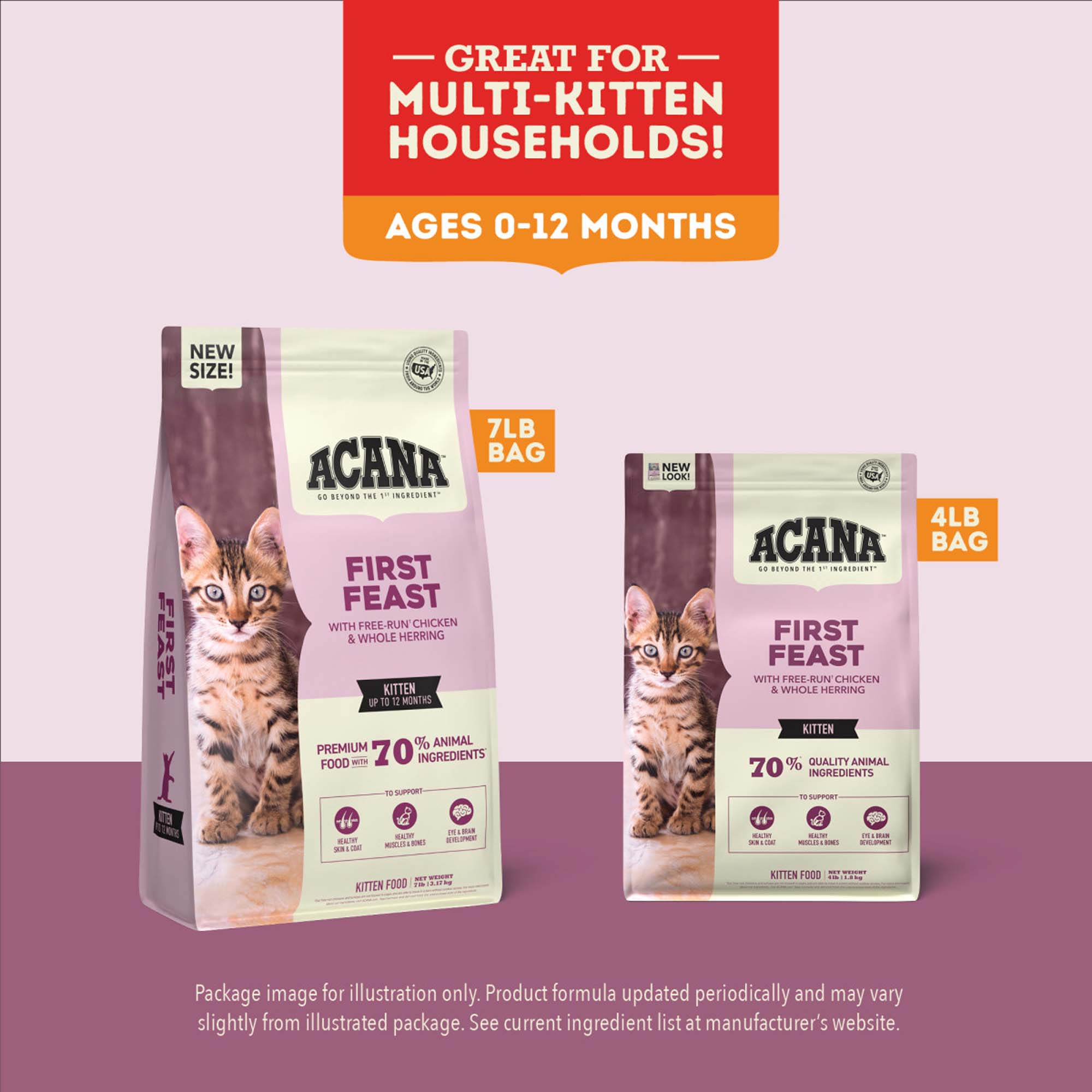 ACANA First Feast Dry Cat Food, 7 lbs.