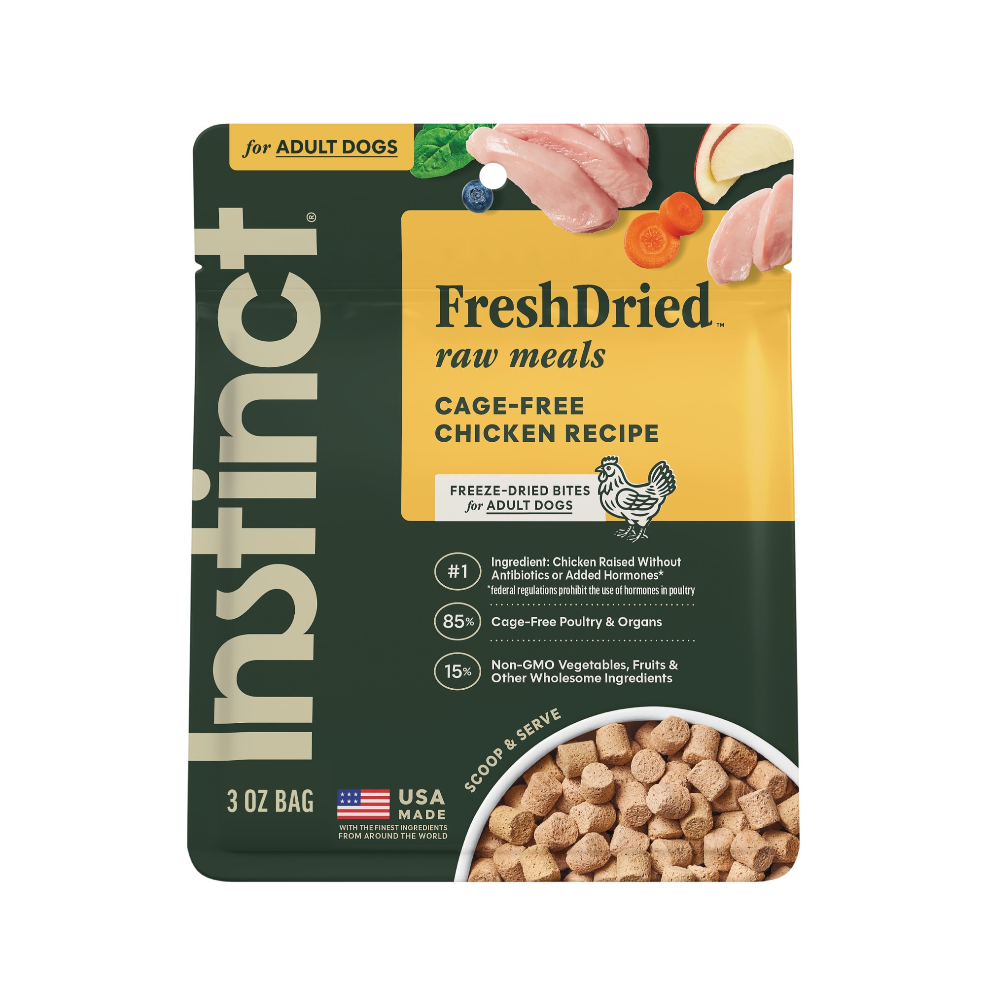 Instinct Freeze Dried Raw Meals Grain Free Cage Free Chicken