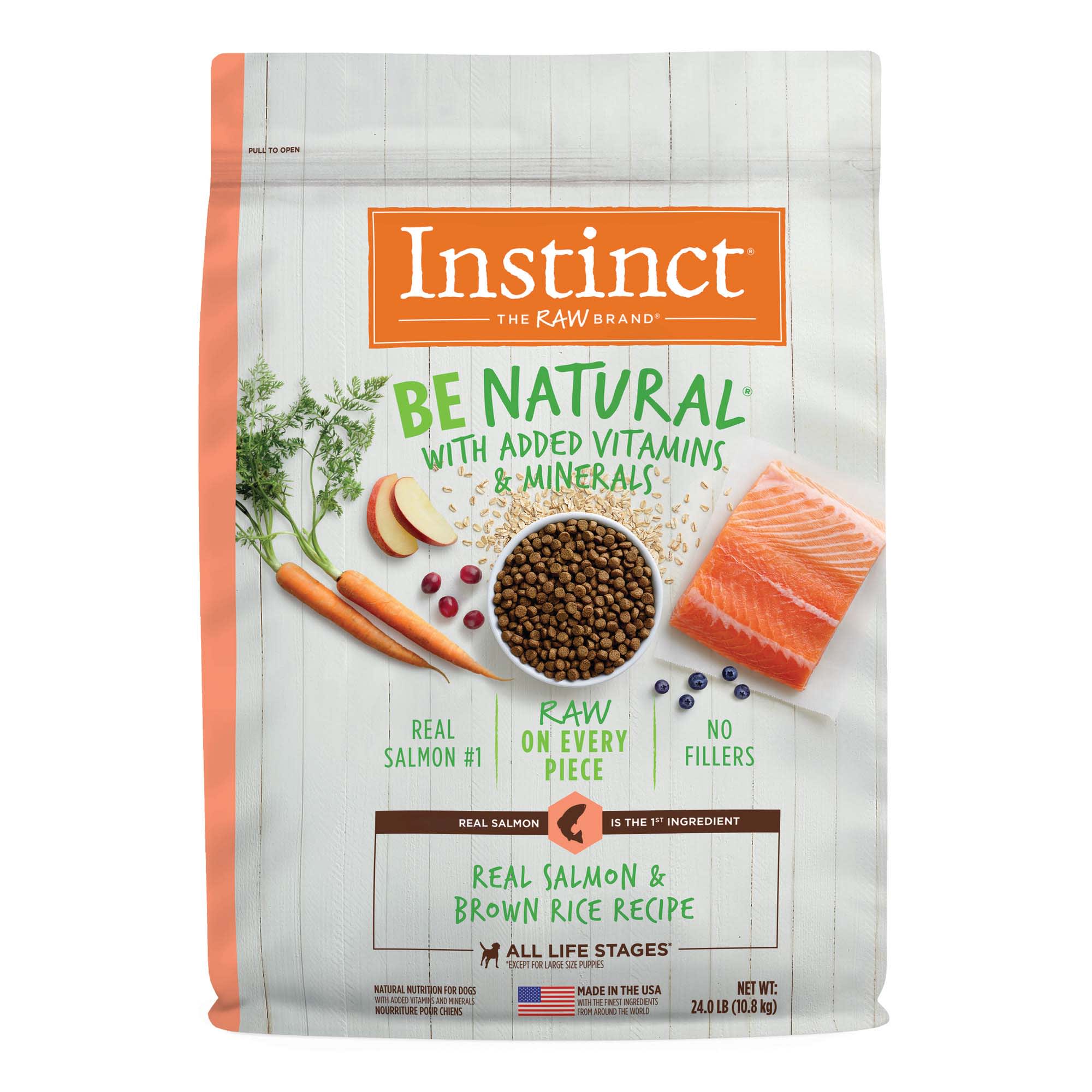 Instinct Be Natural Adult Real Salmon & Brown Rice Recipe Dry Dog Food