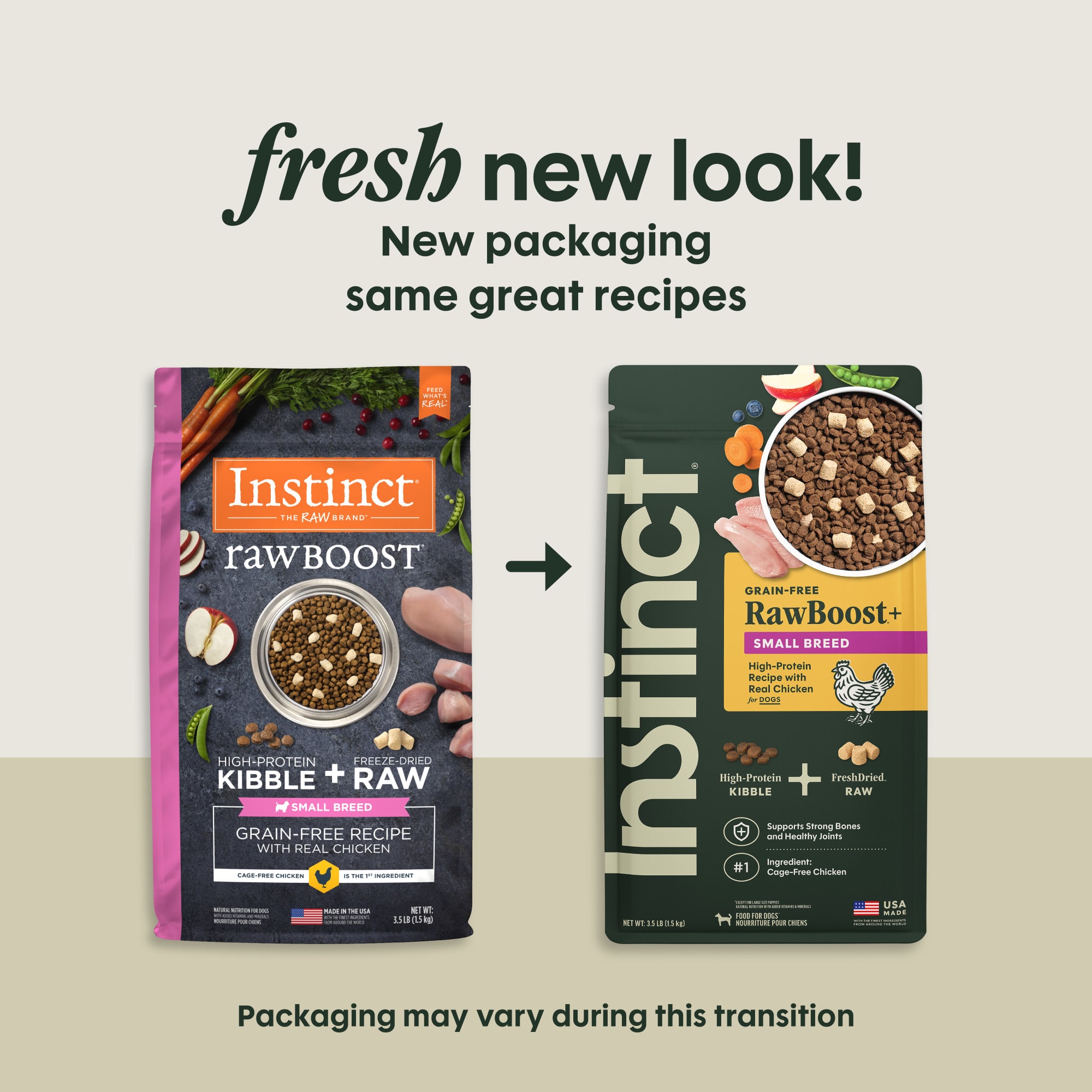 Instinct Raw Boost Small Breed Grain Free Recipe with Real Chicken