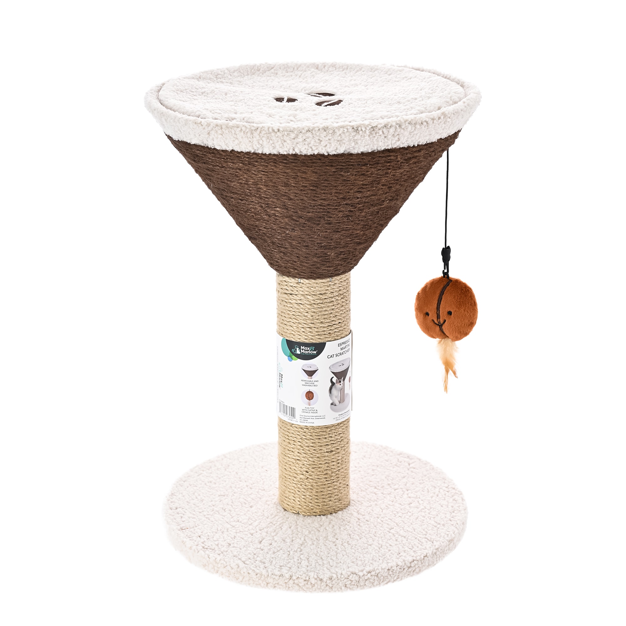 Max & Marlow Espresso Martini Cat Scratcher | Petco