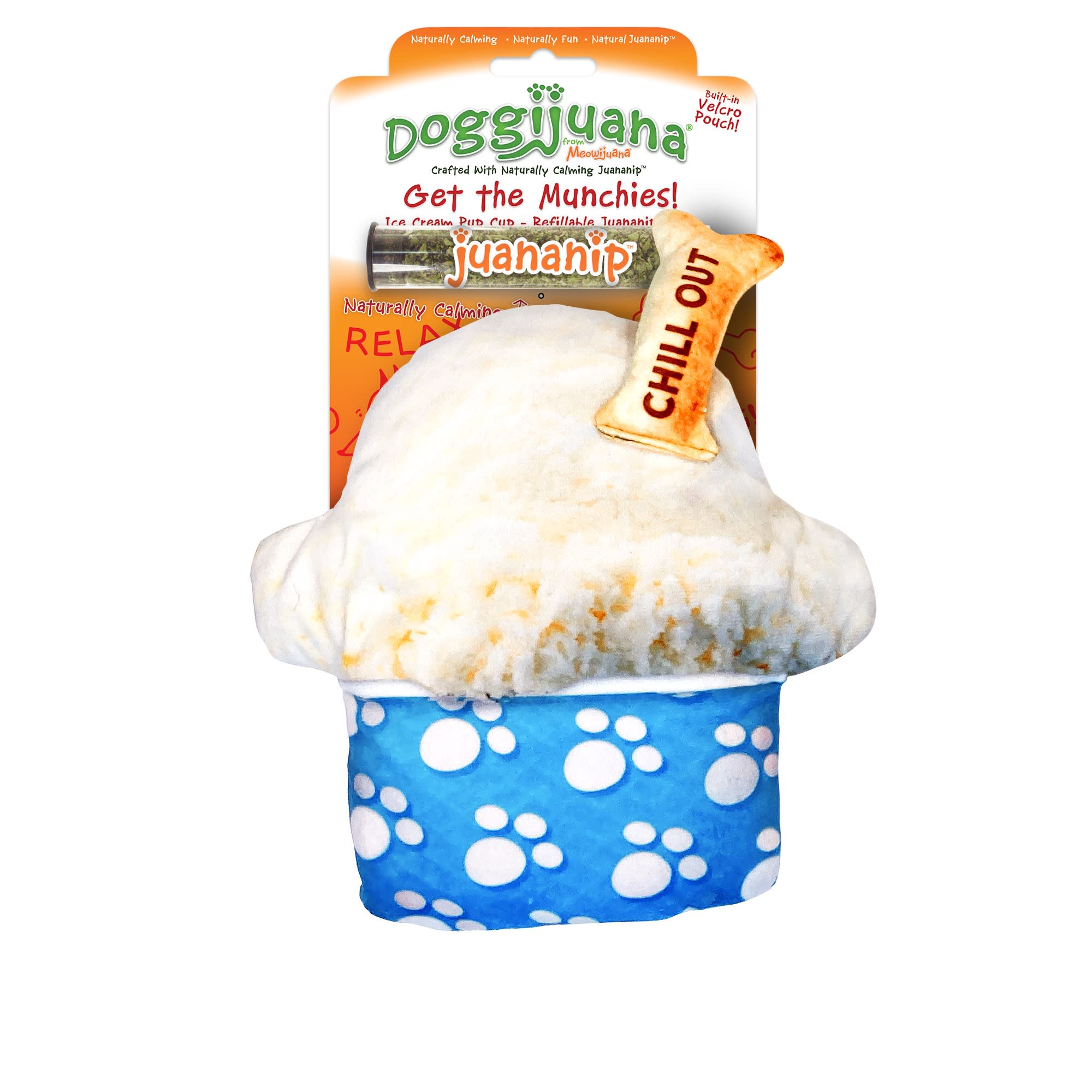 Doggijuana Get The Munchies Refillable Ice Cream Pup Cup Dog Toy