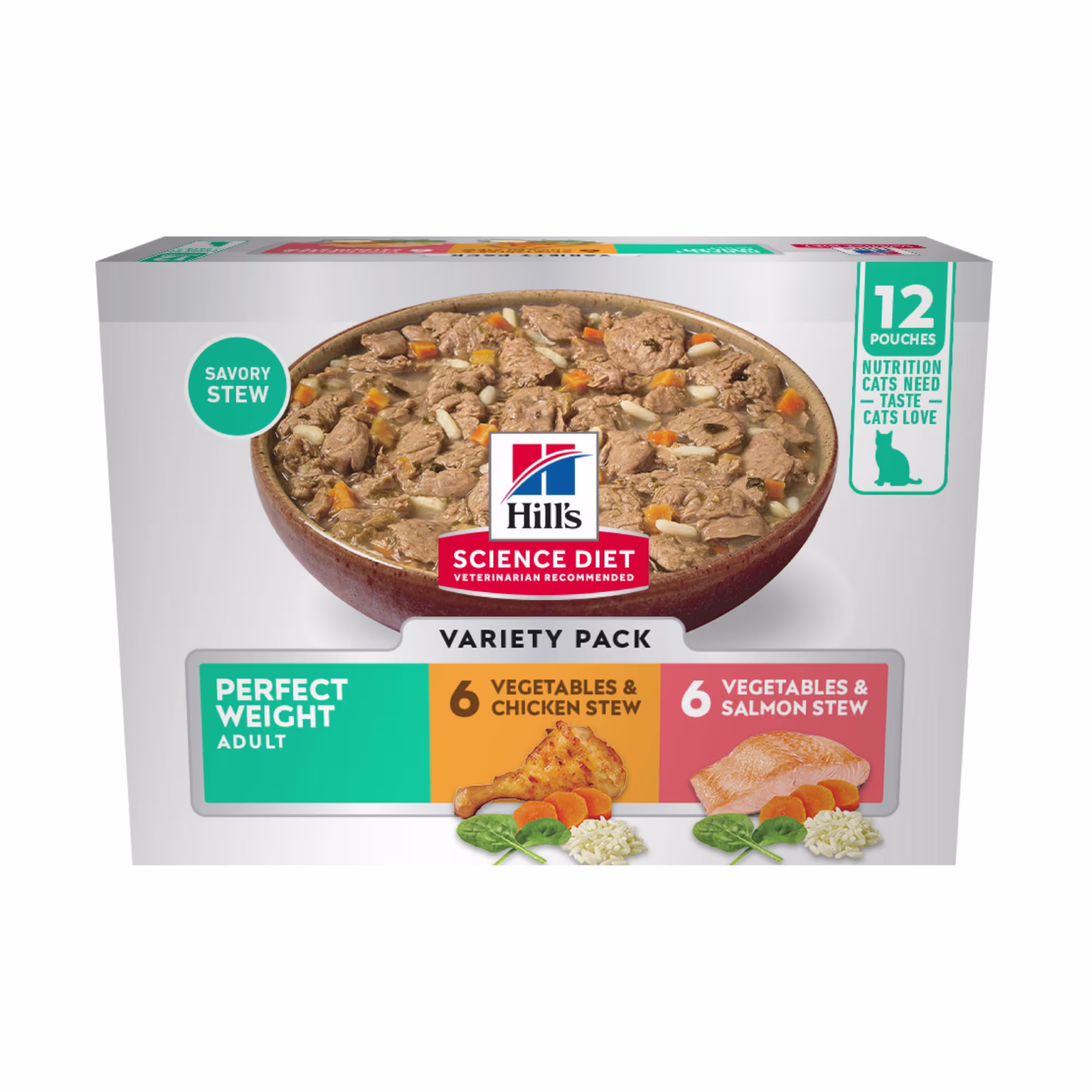Hill's Science Diet Perfect Weight Pouch Chicken & Salmon Stew Wet
