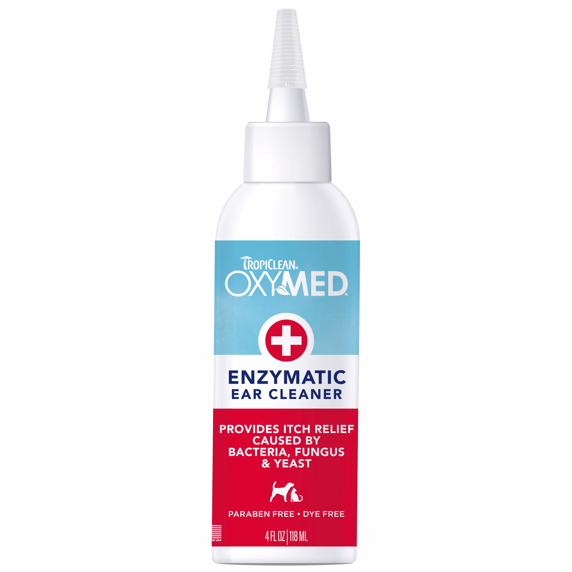 TropiClean OxyMed Enzymatic Ear Cleaner for Dogs, 4 fl. oz.