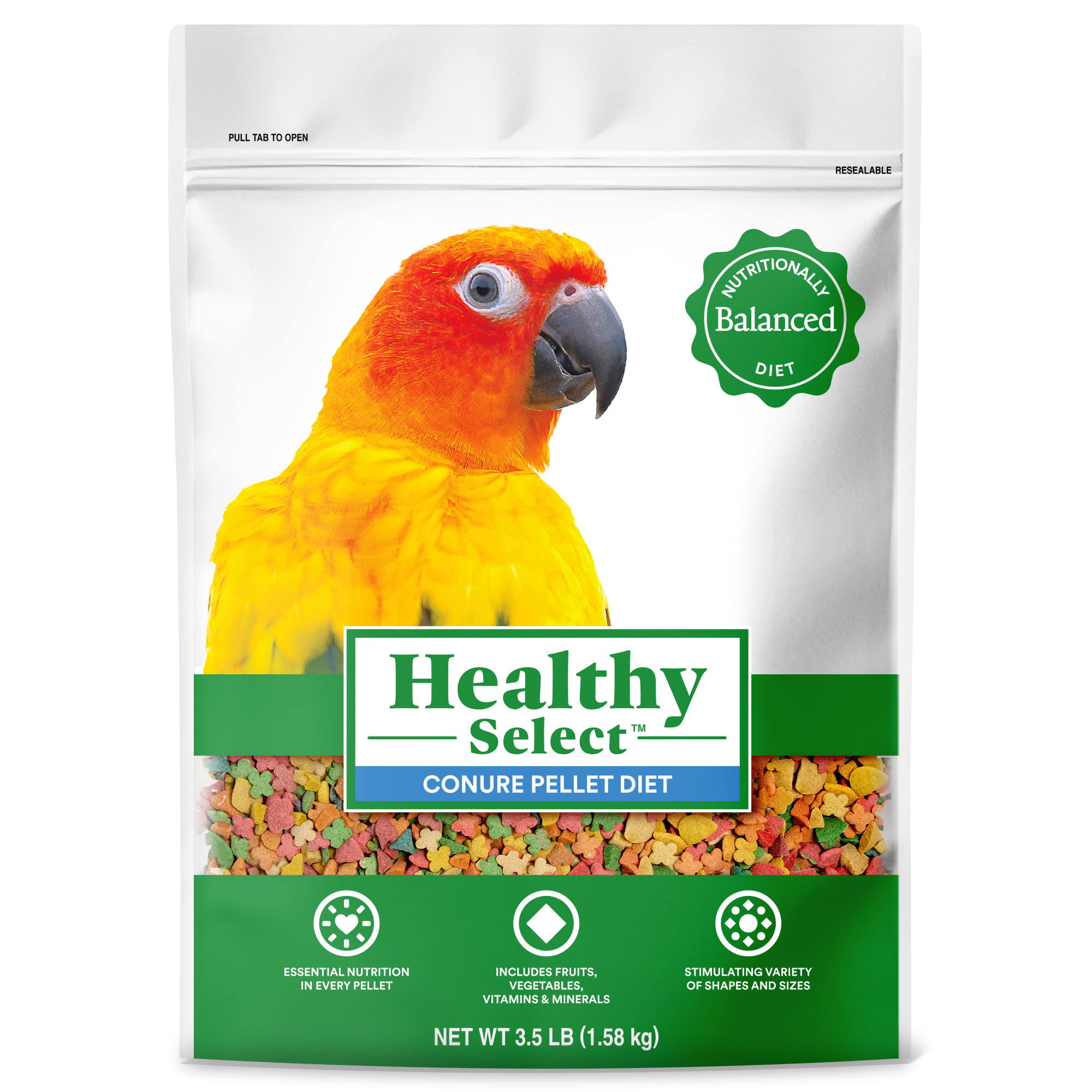 Healthy Select Conure Pellet Diet, Petco
