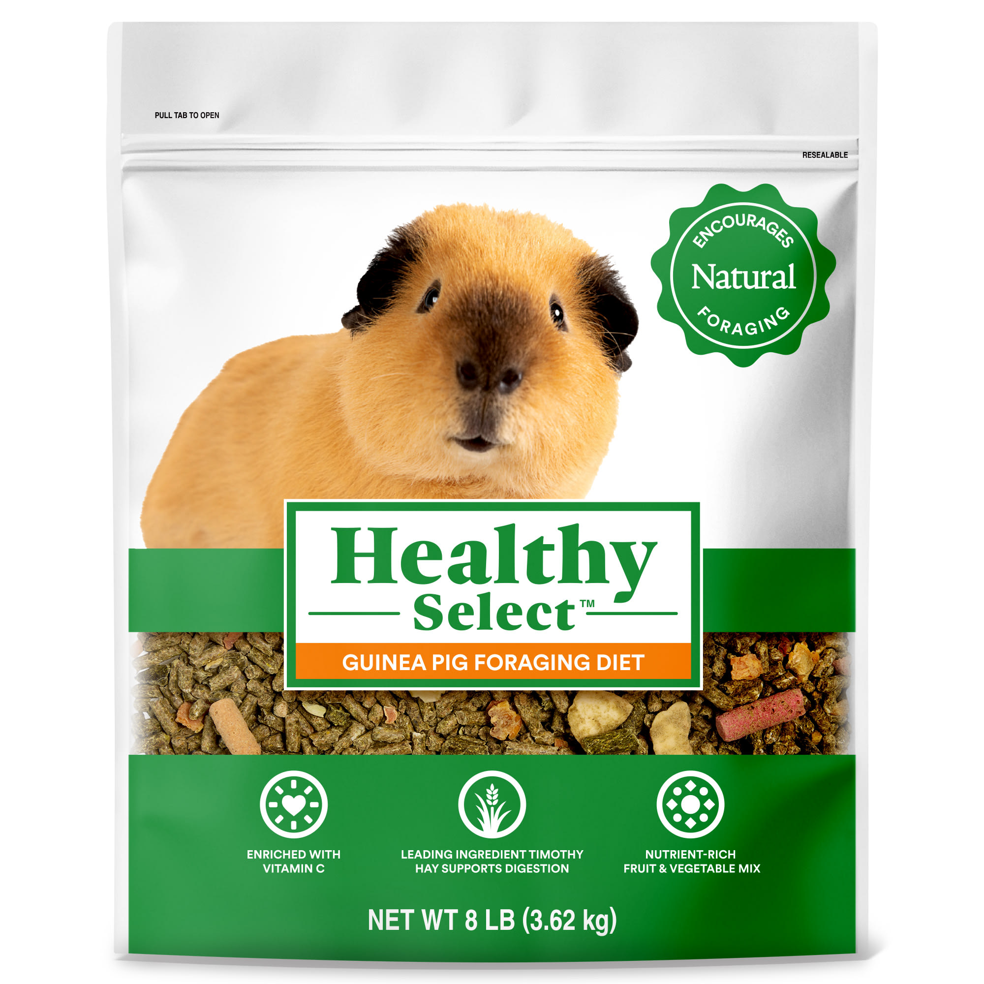 Healthy Select Guinea Pig Foraging Diet for Small Animals, lbs