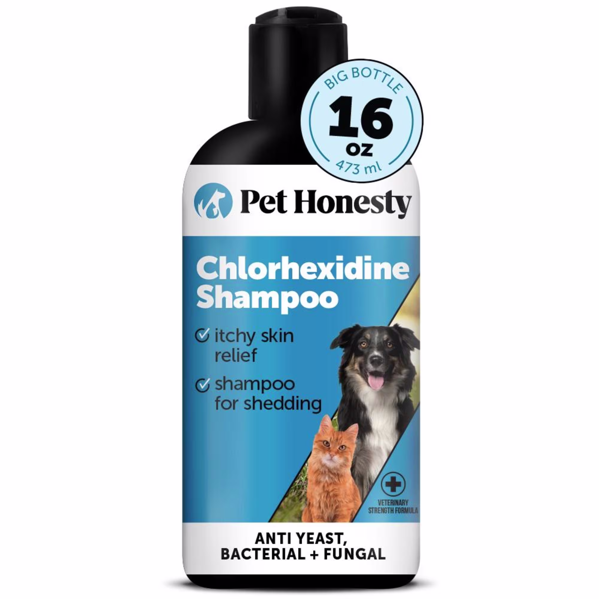 Pet Honesty Chlorhexidine Seasonal Itch Relief Cat Dog Shampoo