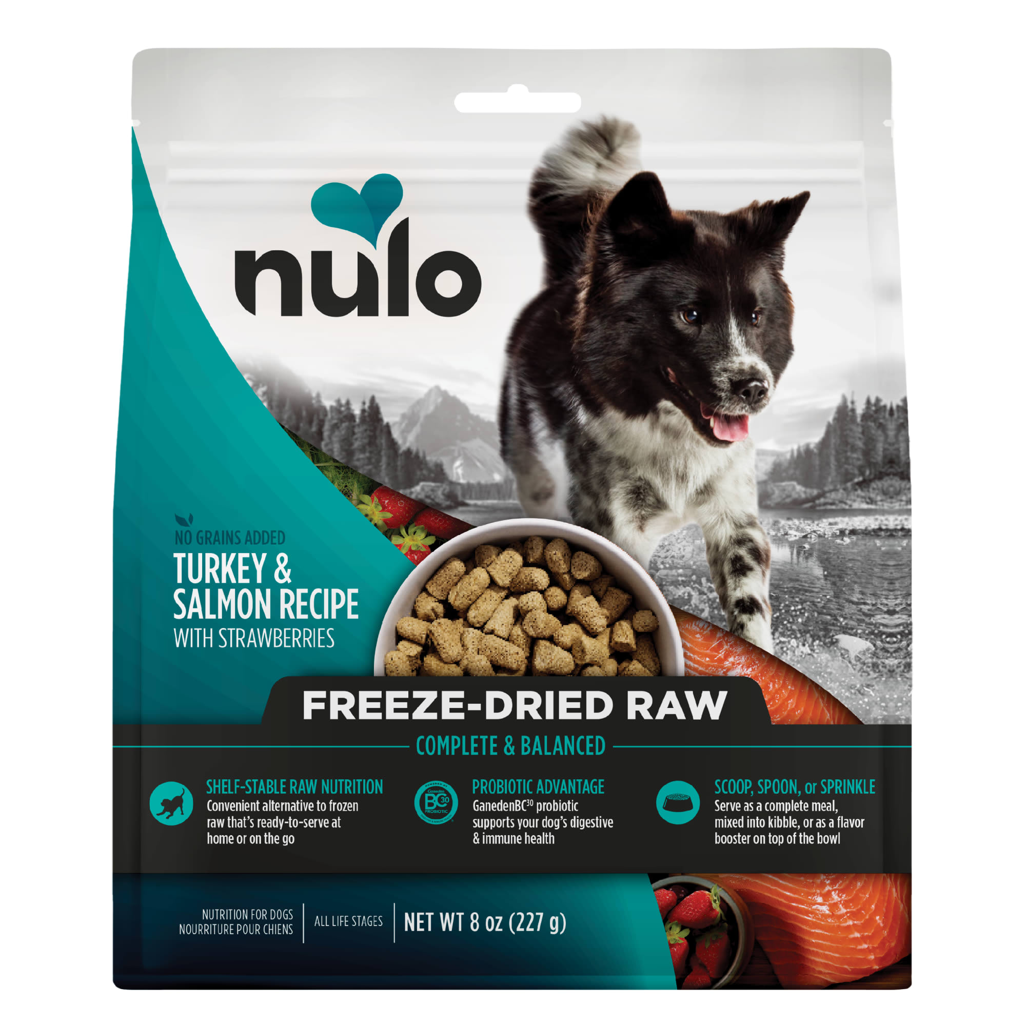 Nulo Turkey & Salmon Freeze-Dried Raw Dog Food, 8 oz. | Petco