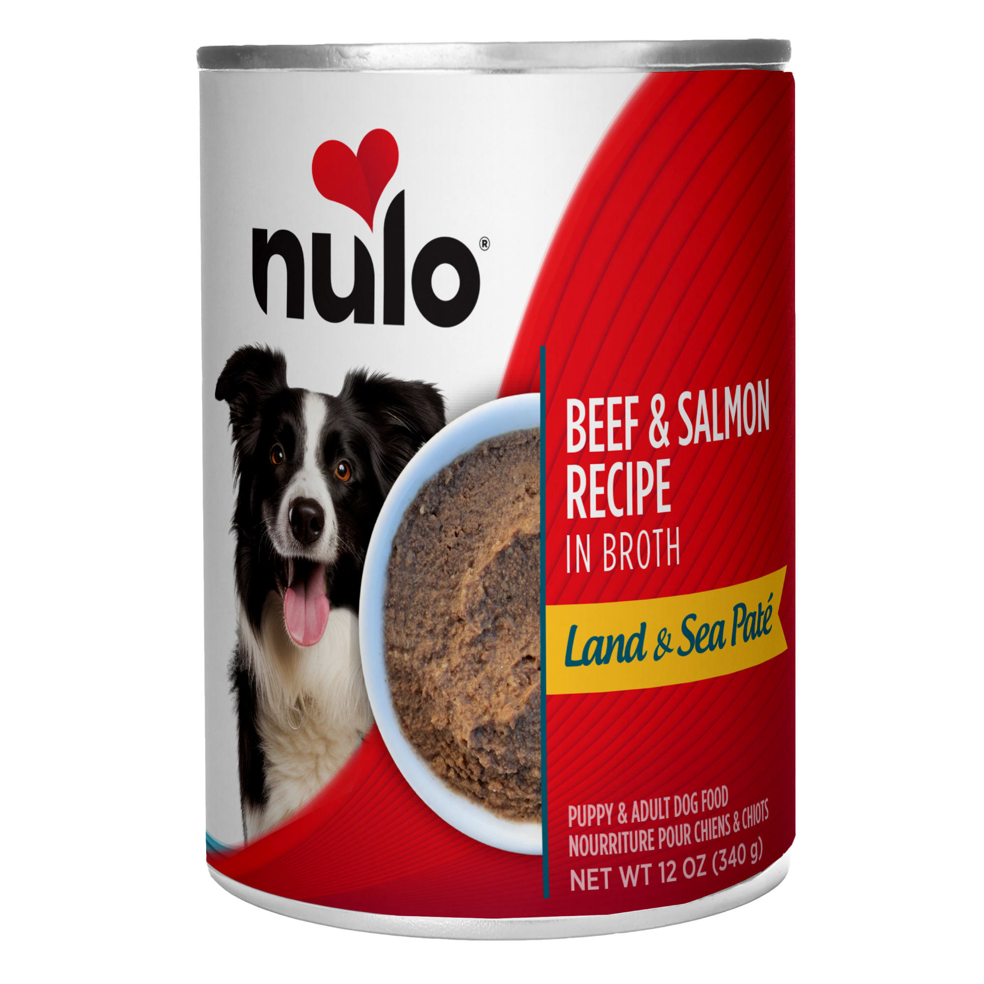 Nulo Beef & Salmon Grain-Free Wet Dog Food Pate, 12 oz. | Petco