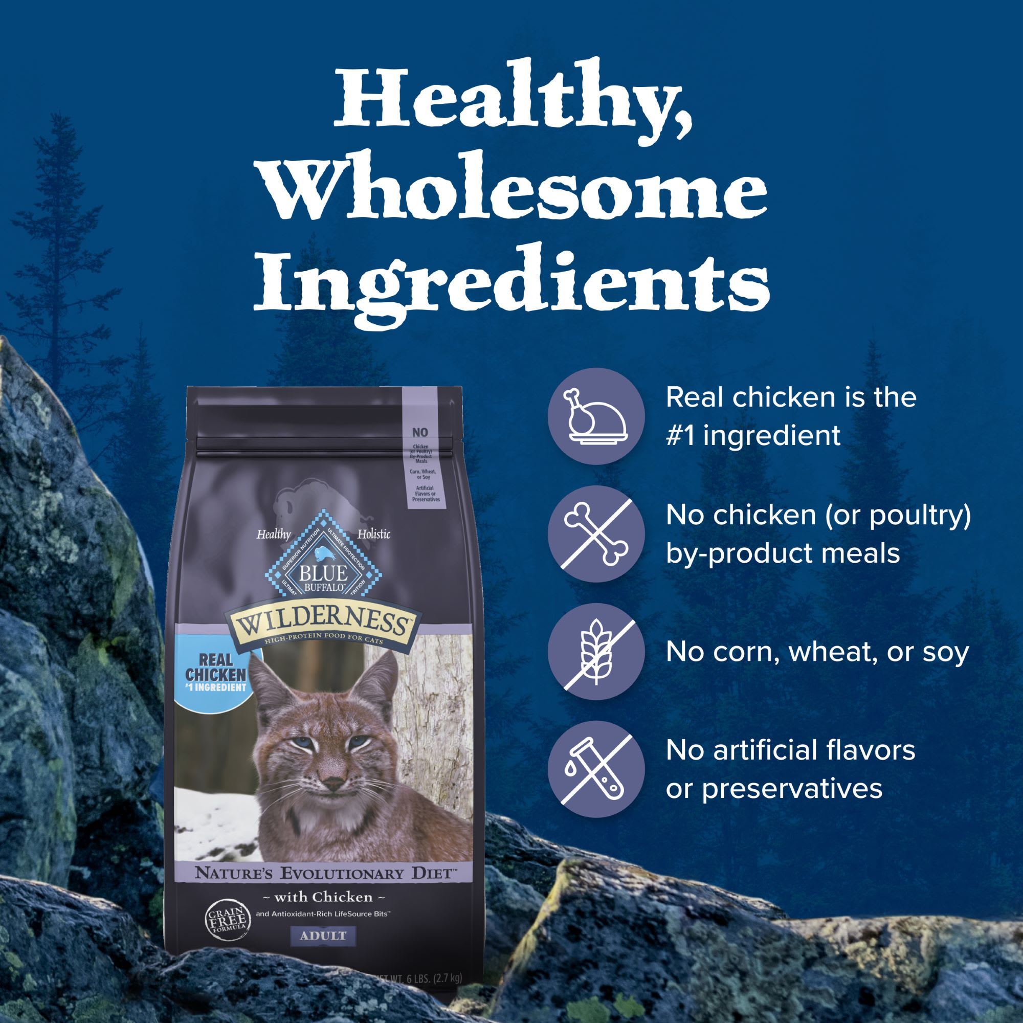 Blue Buffalo Wilderness Nature's Evolutionary Diet High-Protein - Main Image