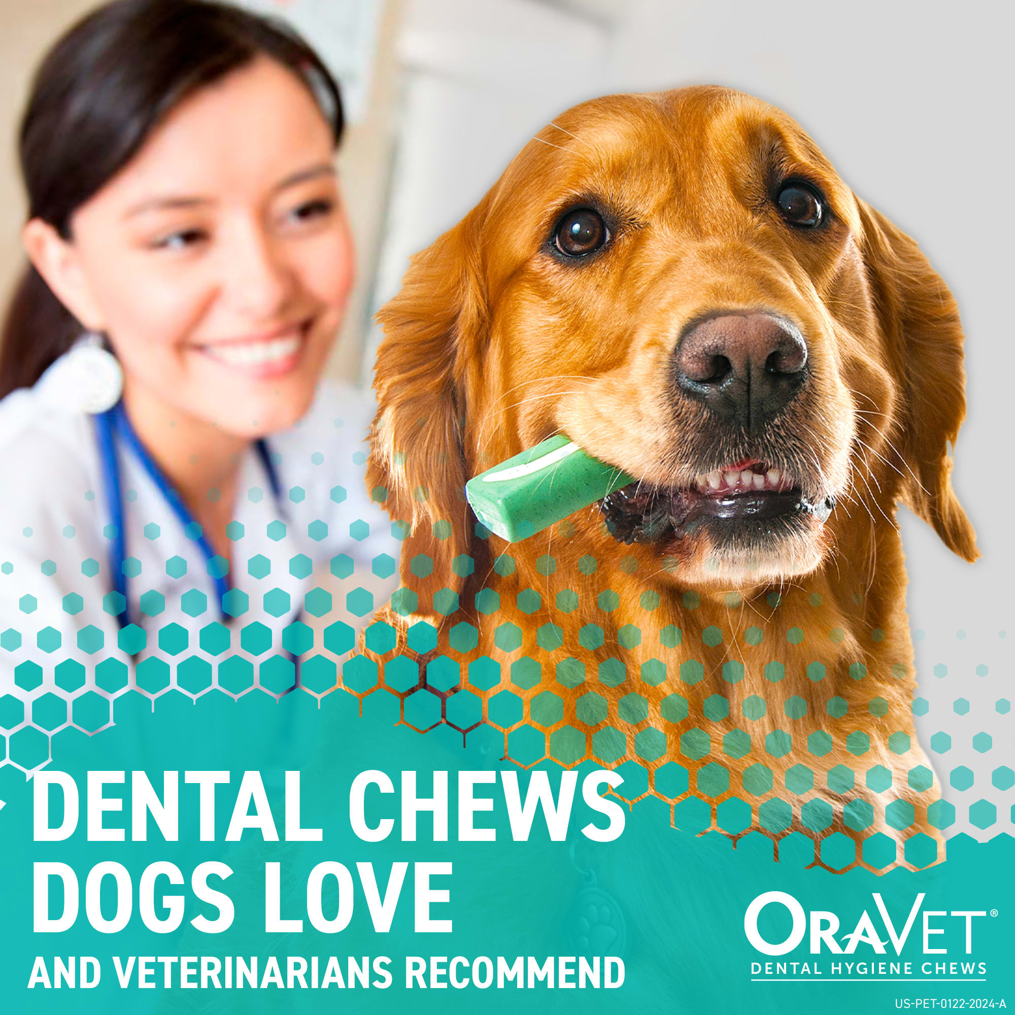 ORAVET Small Dental Chews for Dogs, Count of 30 Petco