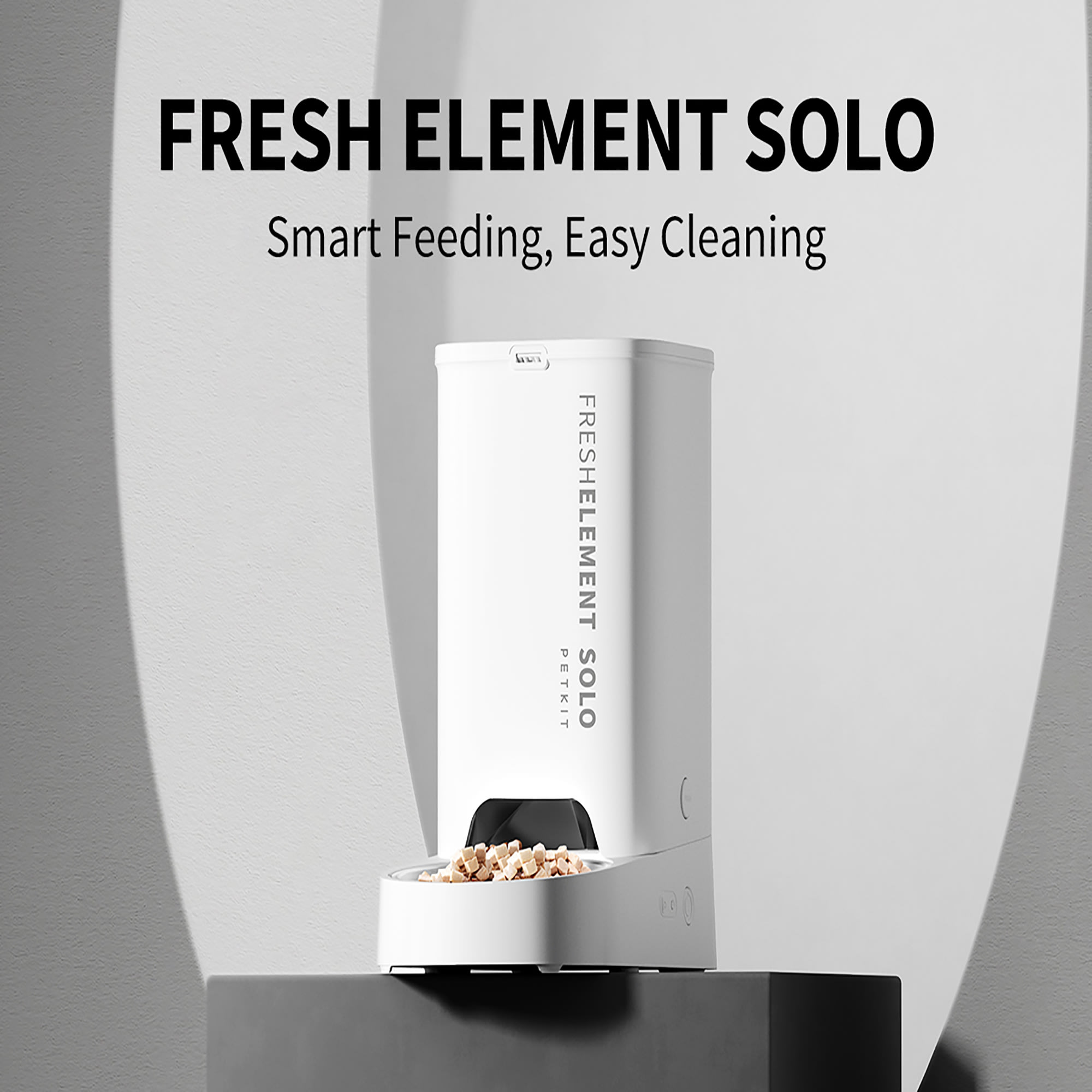 PetKit Fresh Element Solo Automatic Feeder for Dogs, Pearl White