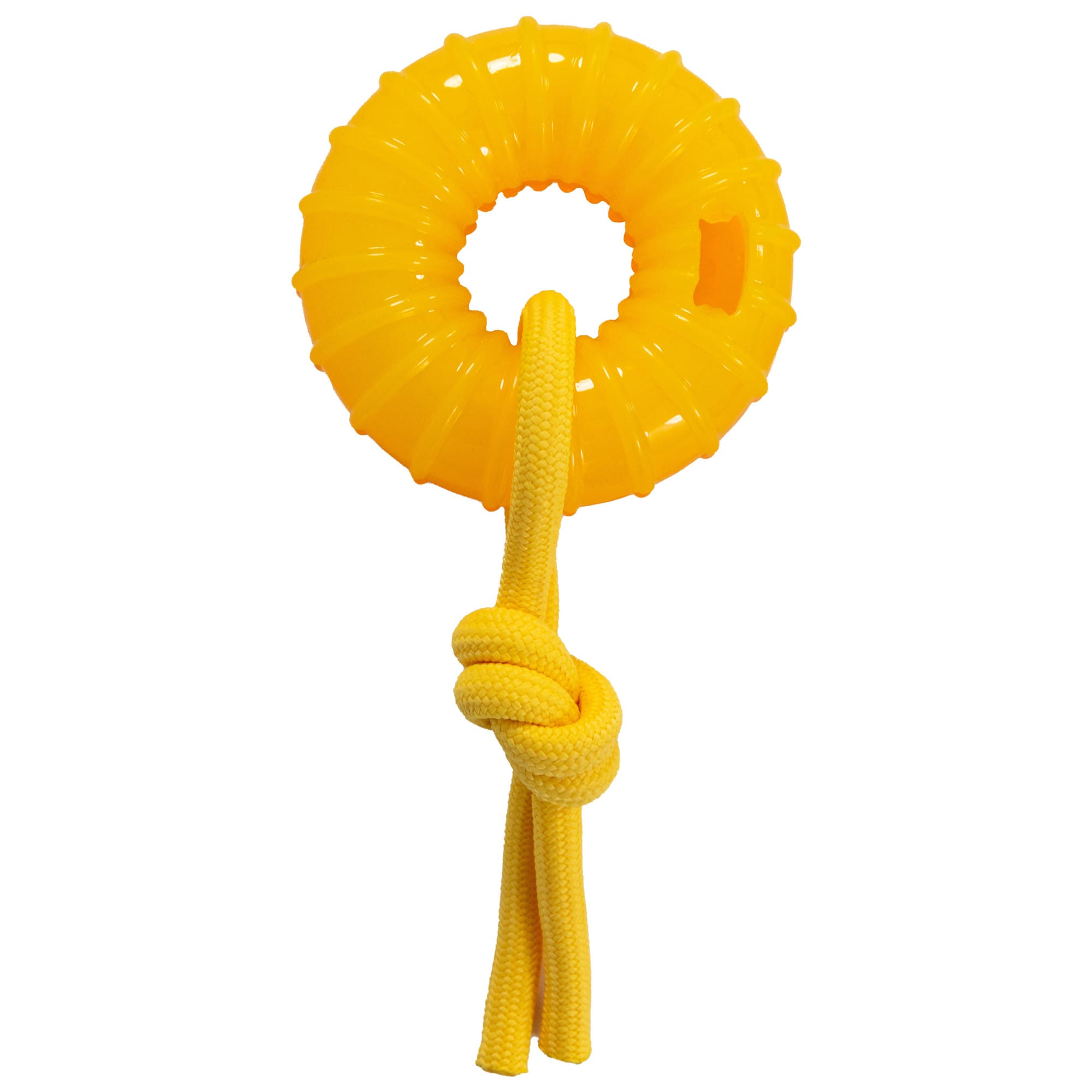 Outward Hound Gummiez Peach Ring 2-in-1 Dental Dog Chew Toy and