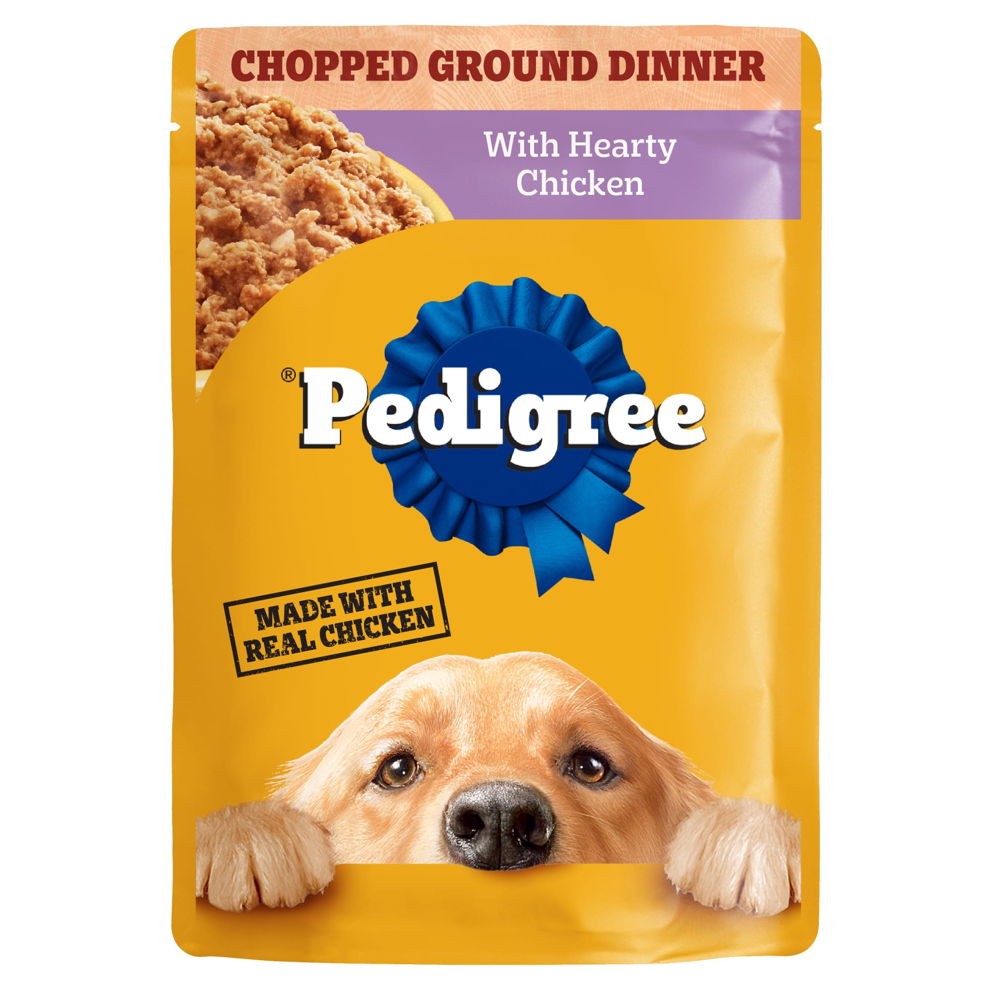 Pedigree Chopped Ground Dinner with Hearty Chicken Adult Soft Wet