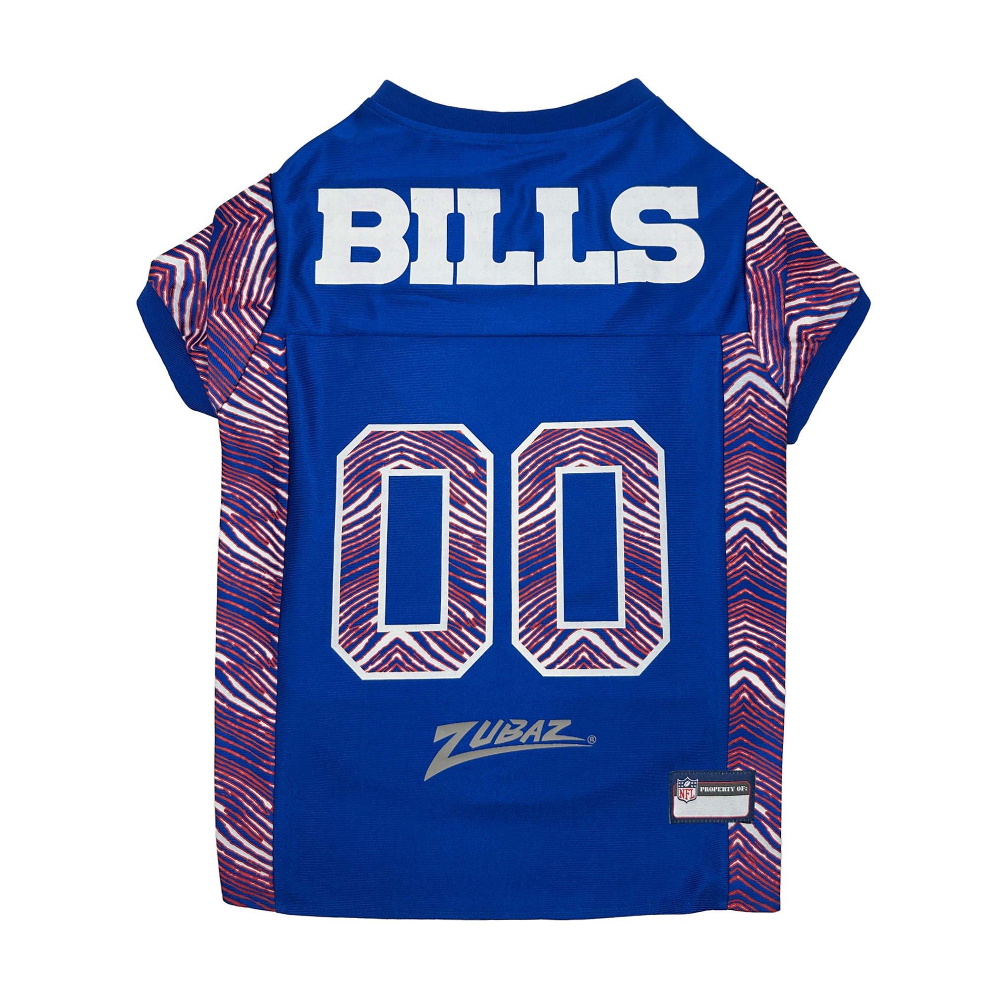 Pets First NFL Zubaz Dog Jersey, Buffalo Bills, Large Petco