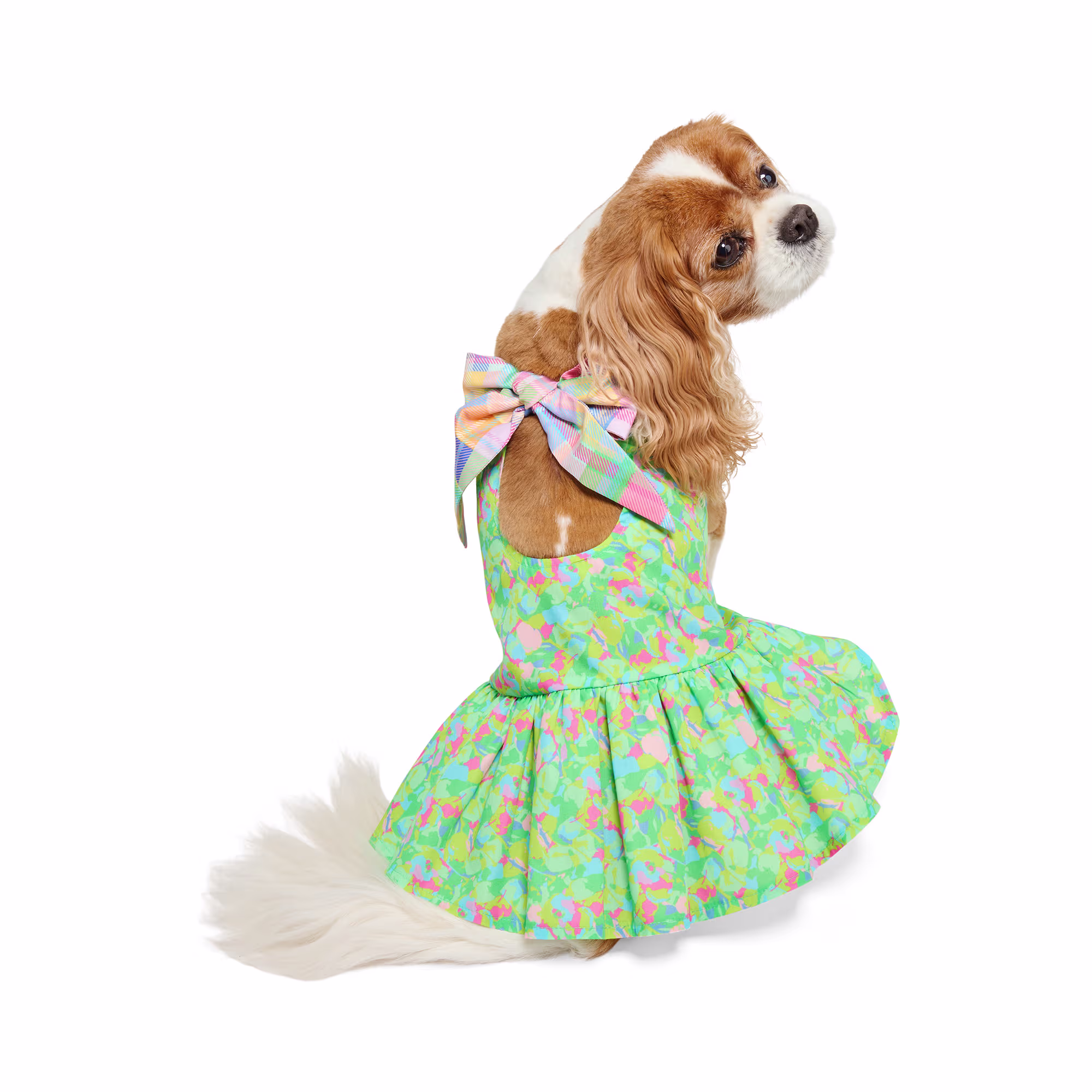 dog green dress Dog's Solid Color Boho Pajamas dark-green / XX-Large main image 1