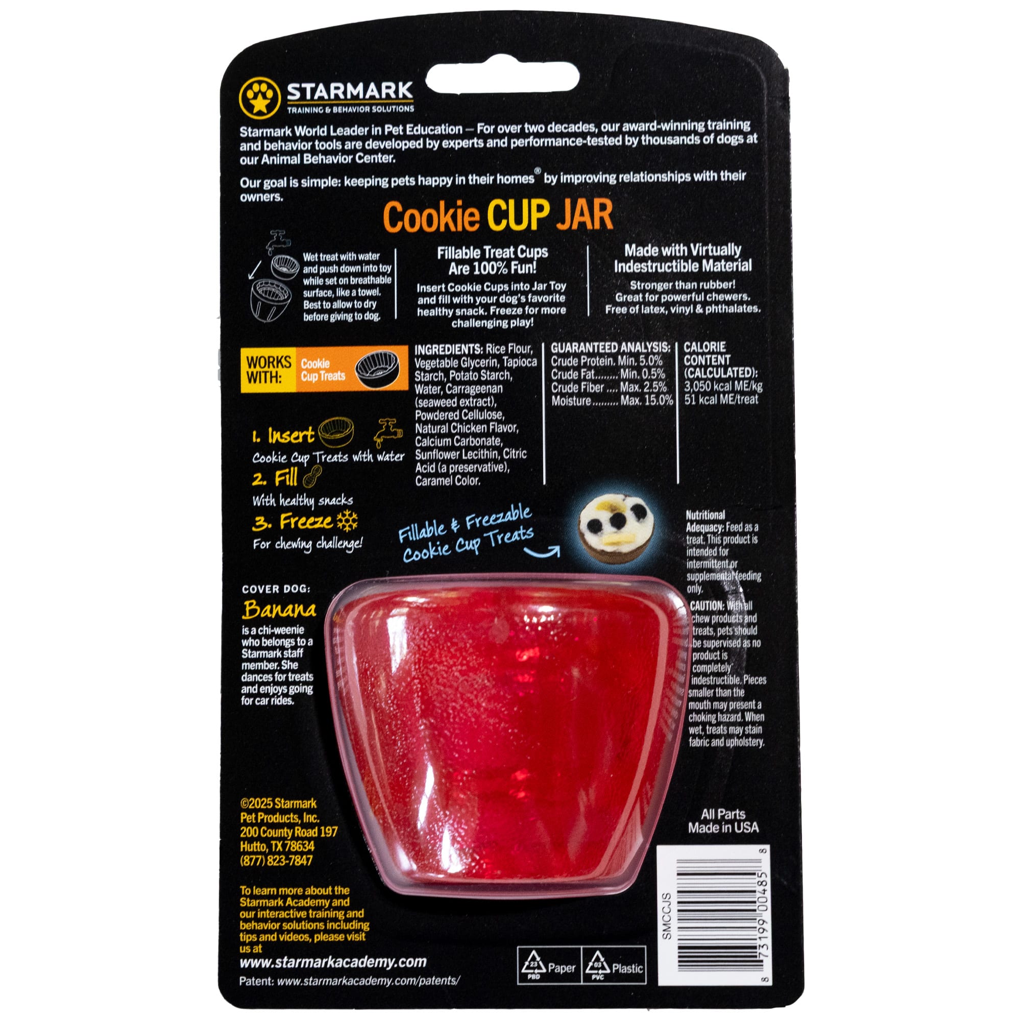 Starmark Cookie Cup Jar for Dogs, Medium | Petco