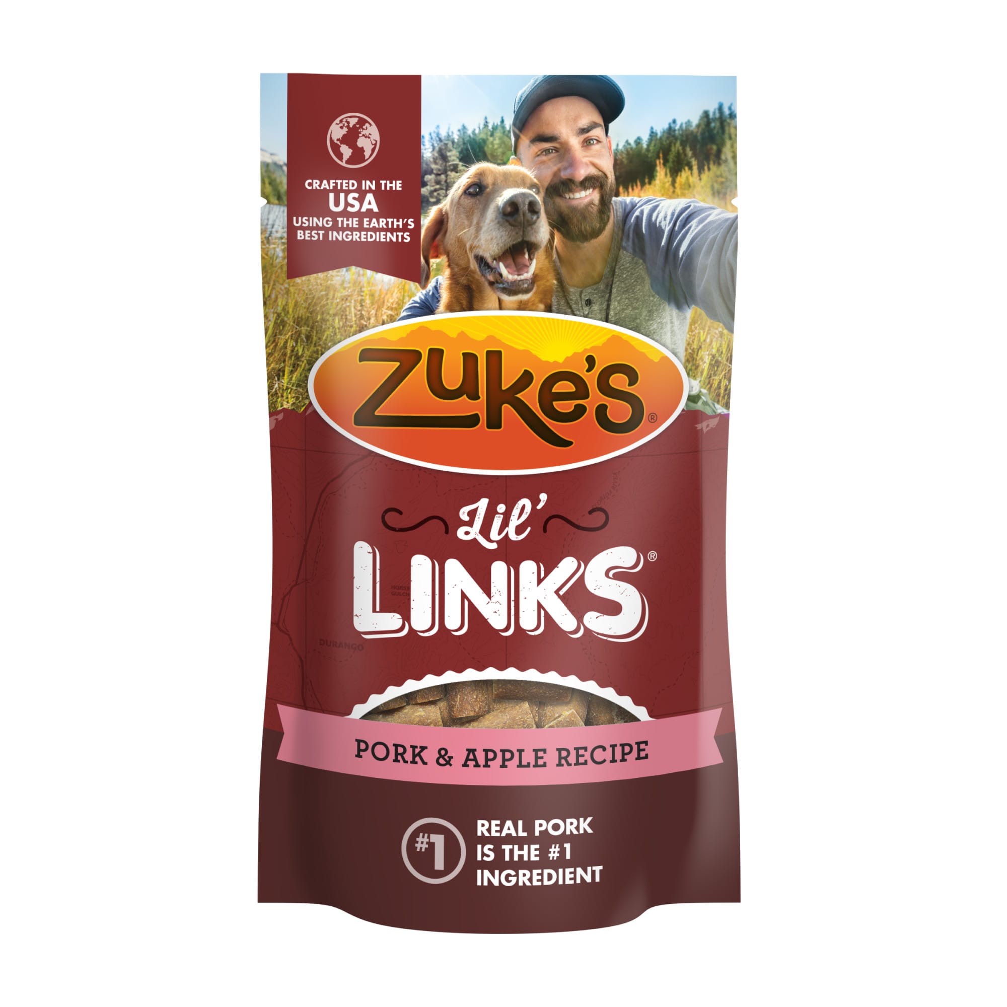 ドッグフード Sugu17 Zuke's Lil' Links Snacking Sausage Pet Treats made with Real Pork