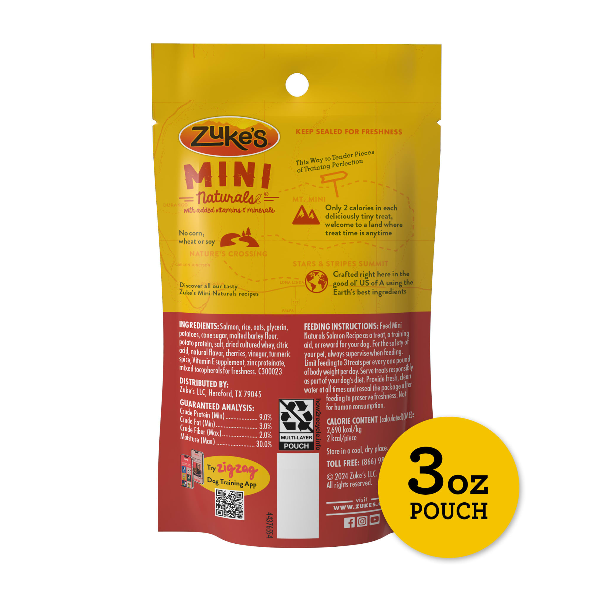 Zuke's Mini Naturals Dog Training made with Real Salmon Treats for