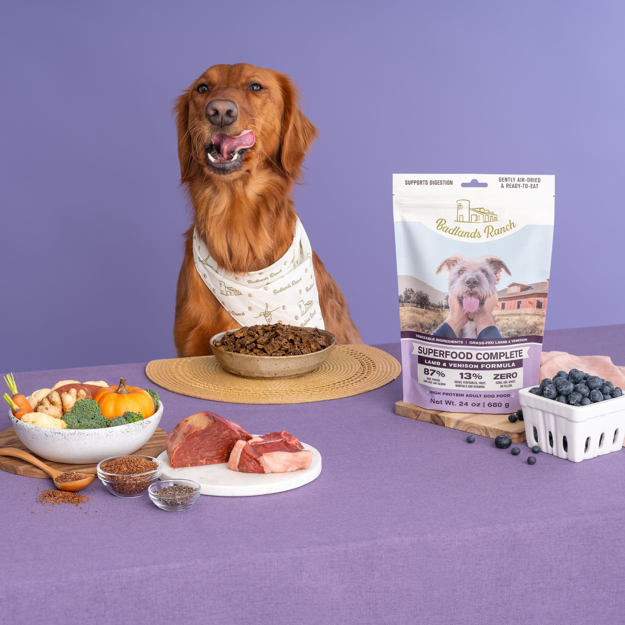 Badlands Ranch Superfood Complete Lamb & Venison Air Dried Dog