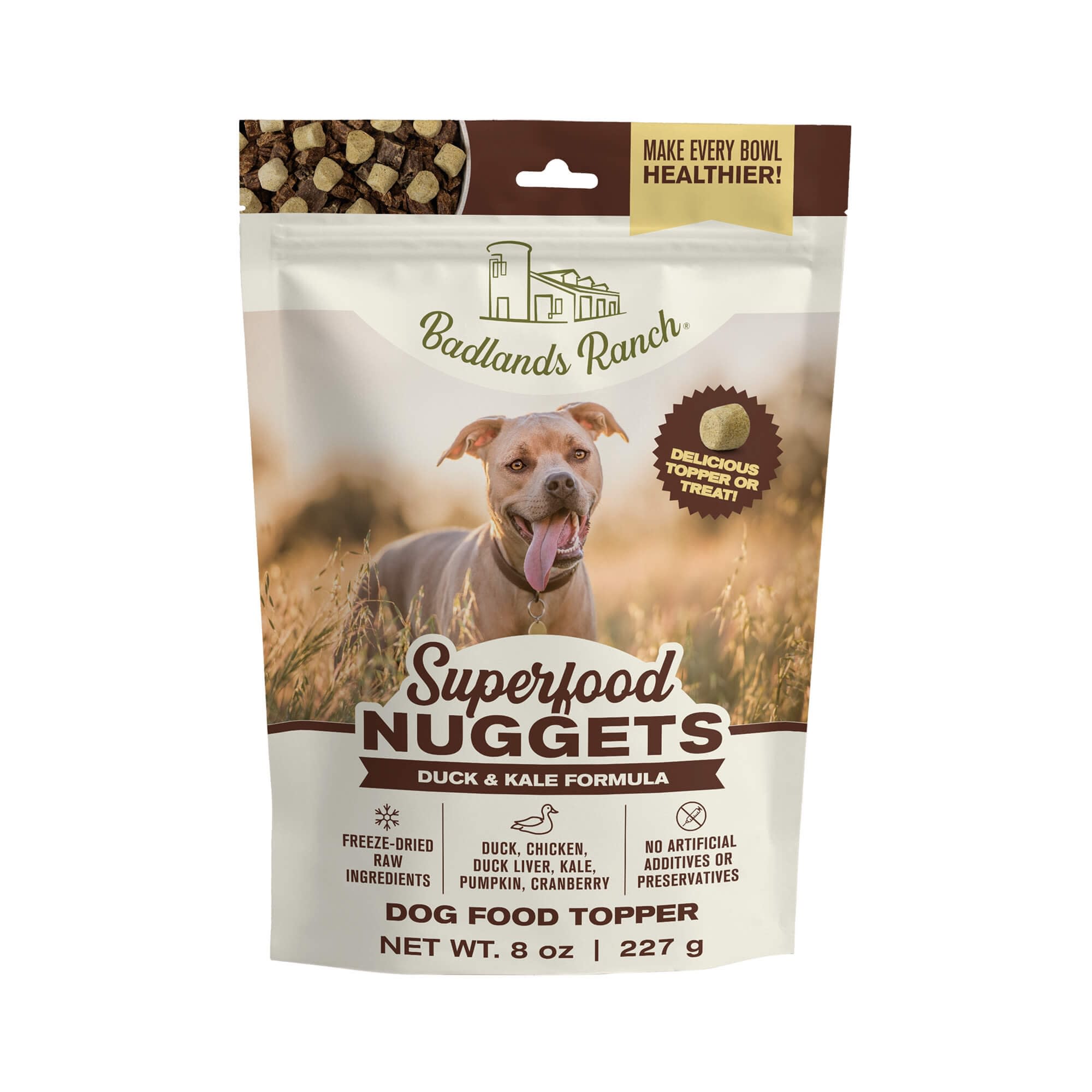 新品 neighborhood DOG FOOD STOCKER ドッグフード Badlands Ranch Superfood Nuggets Duck and Kale Dog Food, 8 oz. | Petco