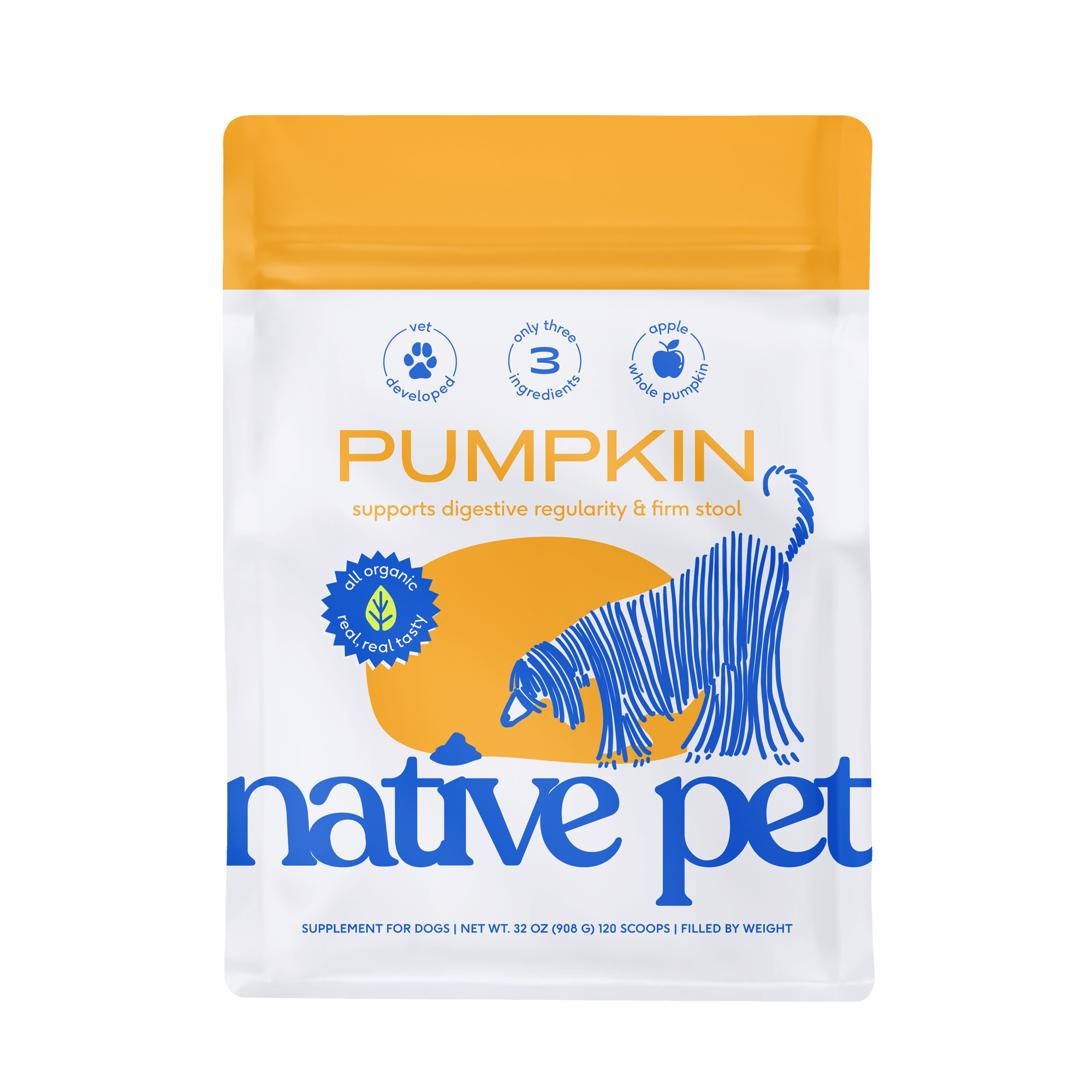 Veterinary Pumpkin Petcare HUFT Yum Nums Soft Chewy Sticks Pumpkin