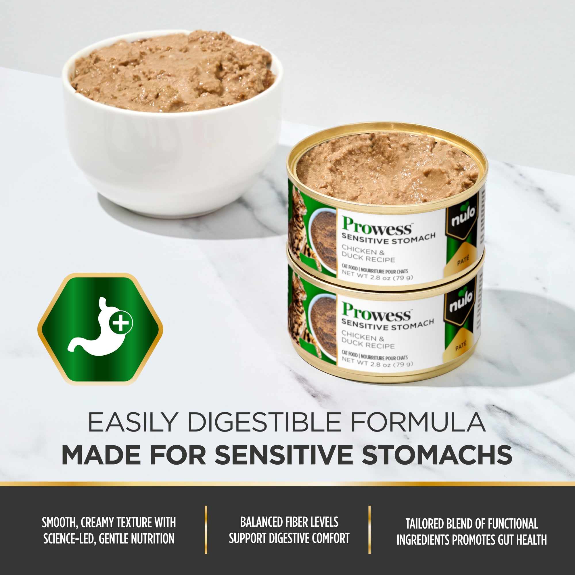 媛子　一抹春　PET 290円 Nulo Prowess Sensitive Stomach for Adult Cats Chicken & Duck Pate