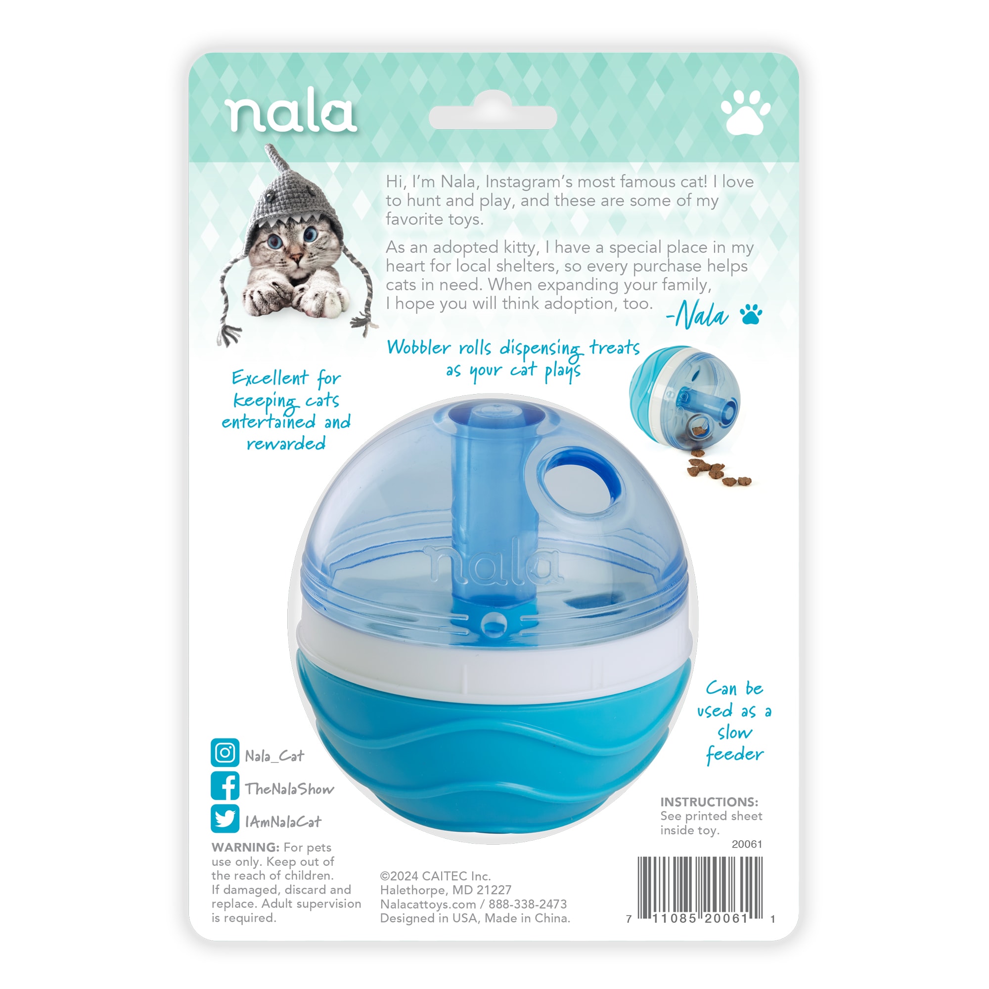 Nala Goody Wobbler Cat Toy, Small | Petco