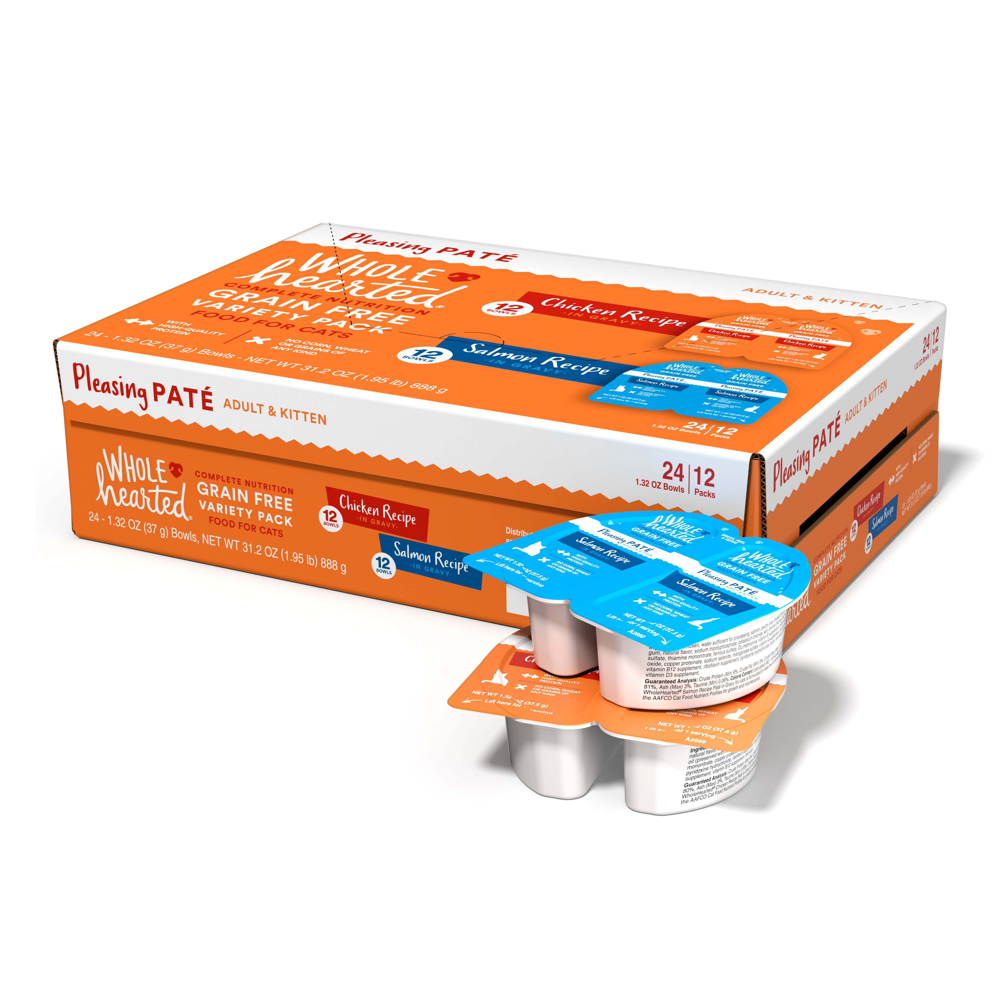 WholeHearted Grain-Free Chicken & Grain-Free Salmon Pleasing Pate