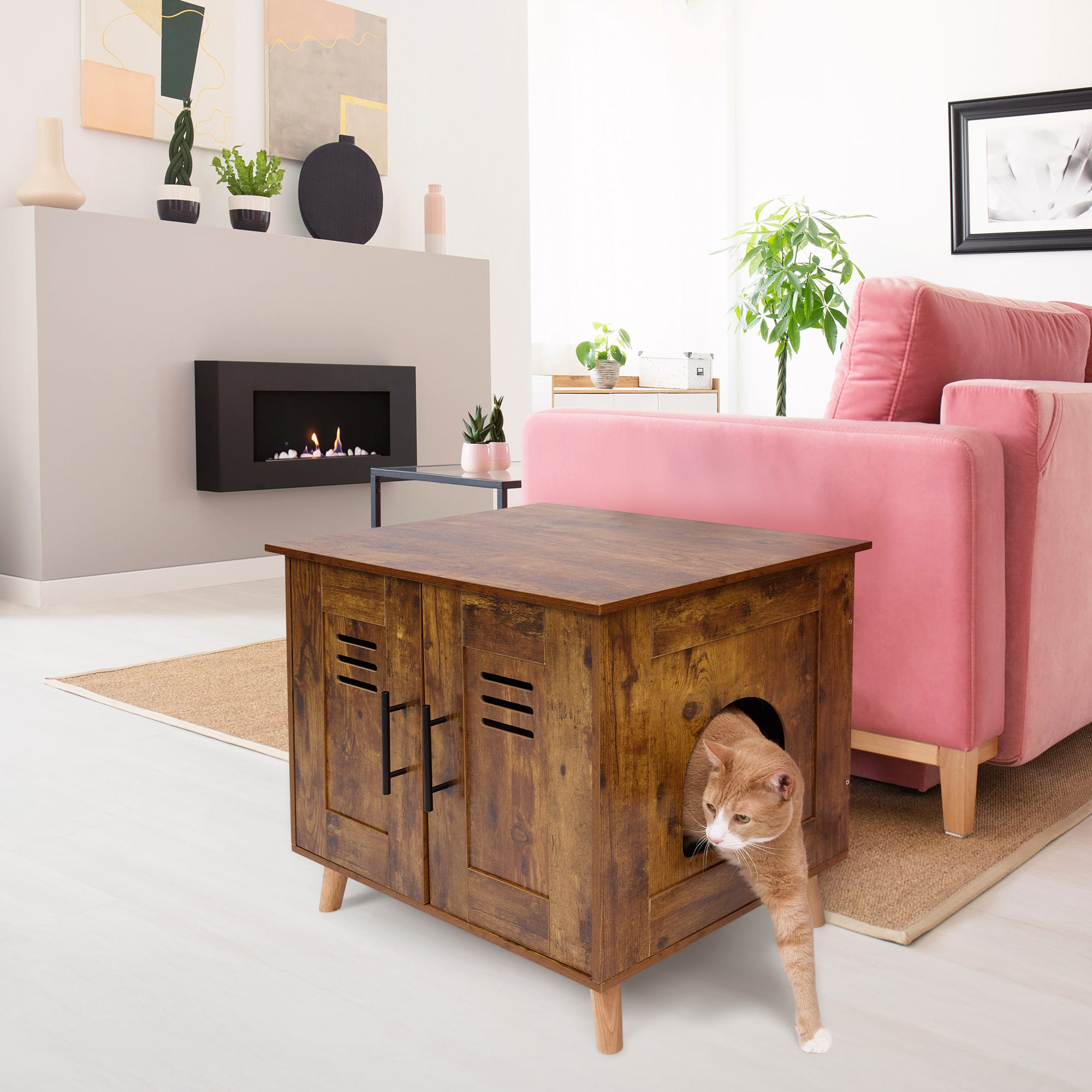 Petco Hidden Litter Box Cabinet, 27.6