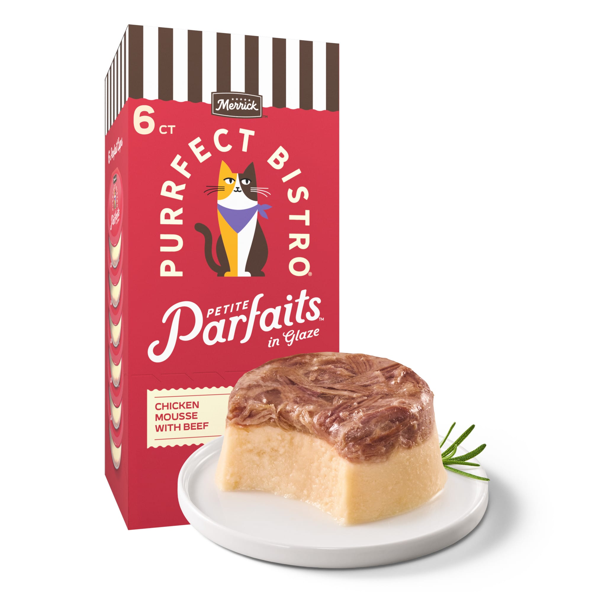 Merrick Purrfect Bistro Petite Parfaits Chicken Mousse with Beef