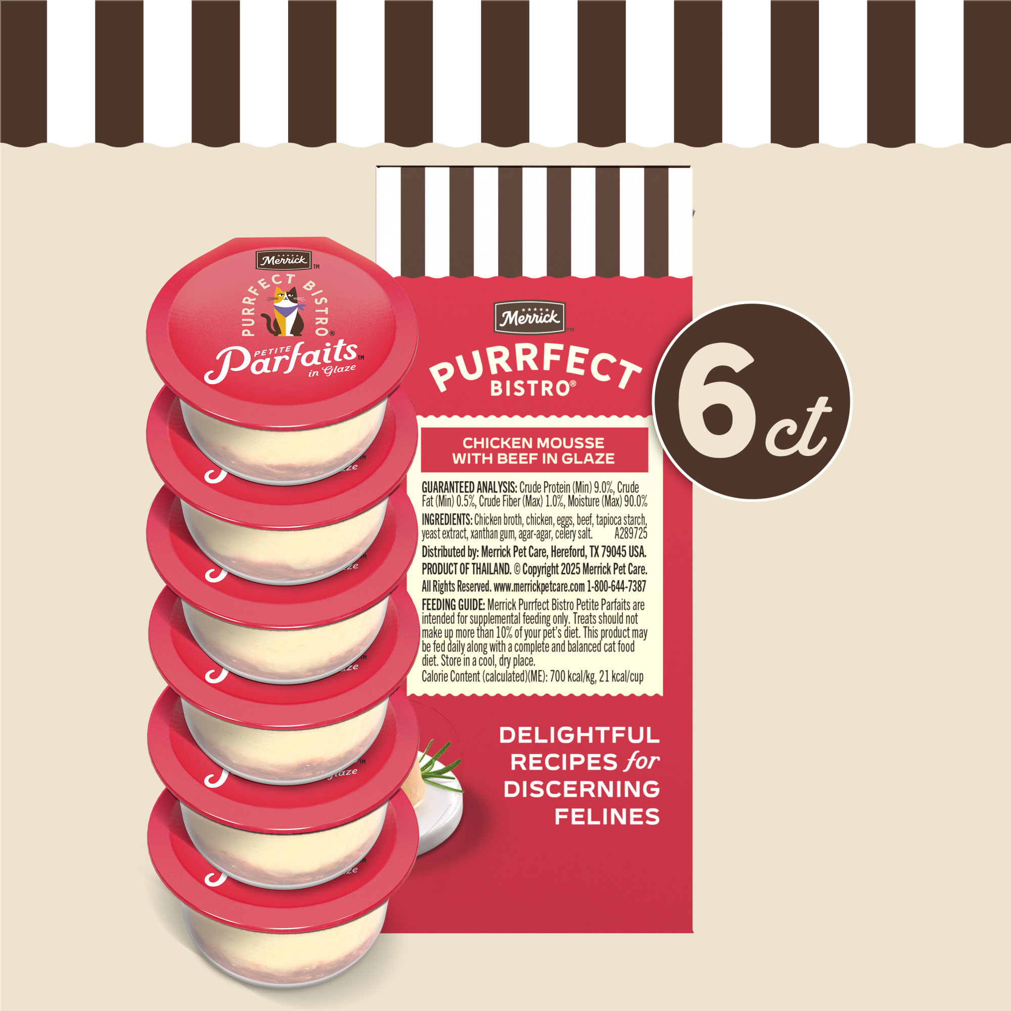Merrick Purrfect Bistro Petite Parfaits Chicken Mousse with Beef
