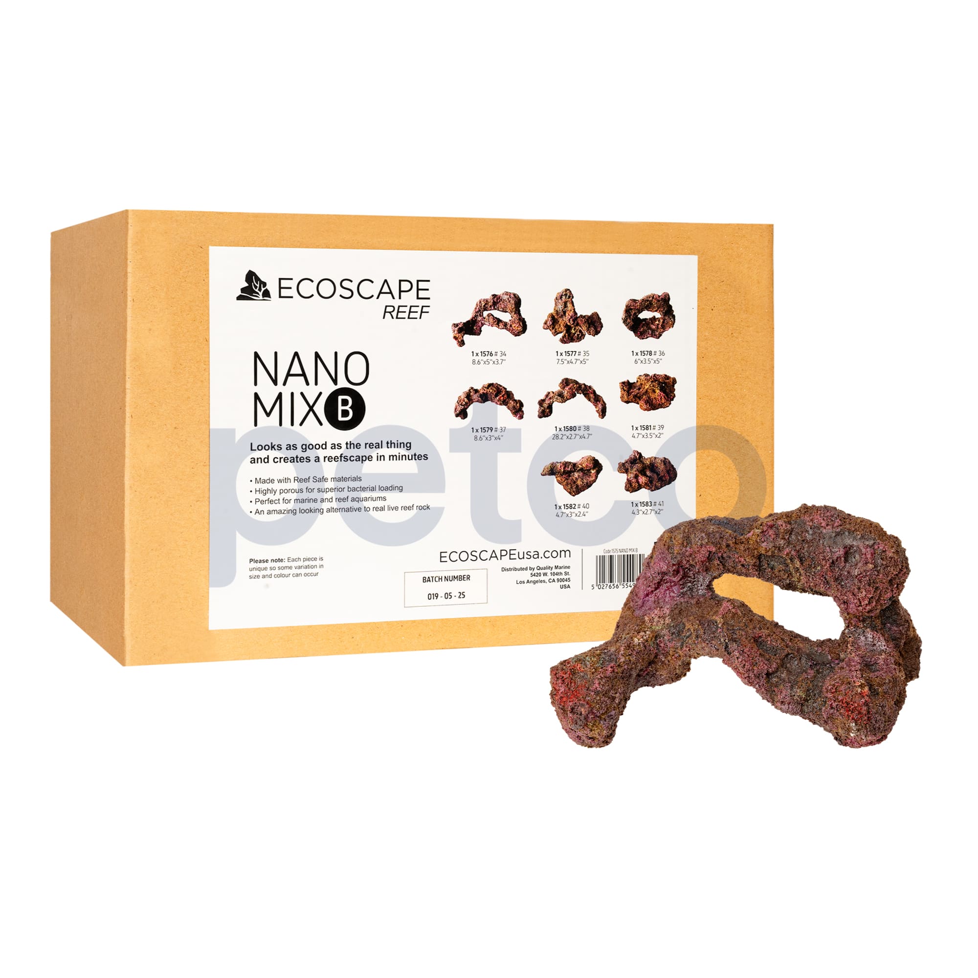 Ecoscape Reef Rock: Nano Mixed B Box, Standard | Petco