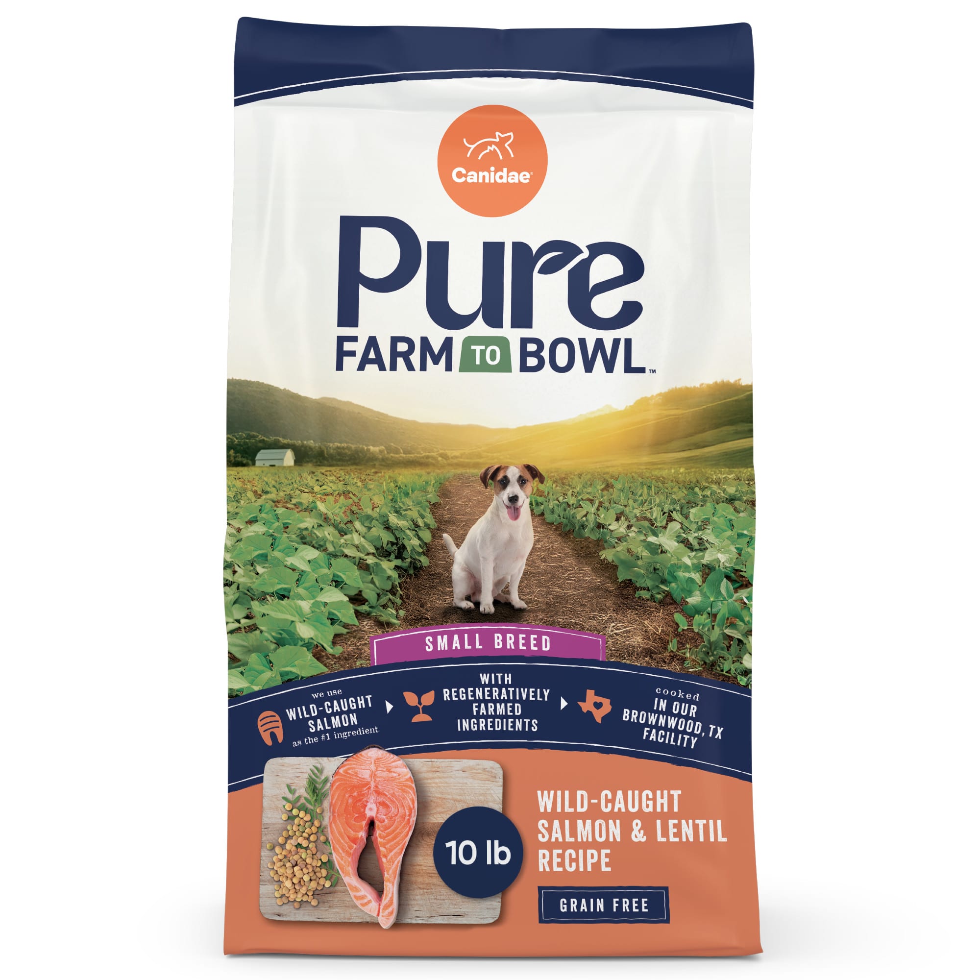 Canidae Pure Farm To Bowl Wild-Caught Salmon & Lentil, Small Breed