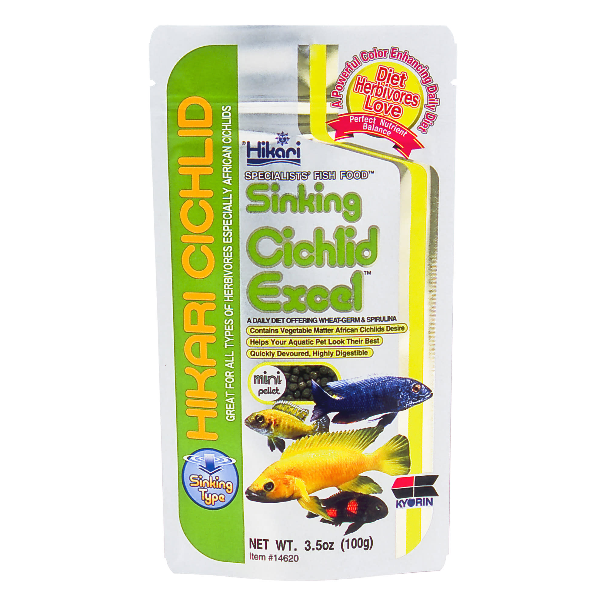 Hikari Sinking Cichlid Excel for African Cichlids, 3.5 oz. | Petco