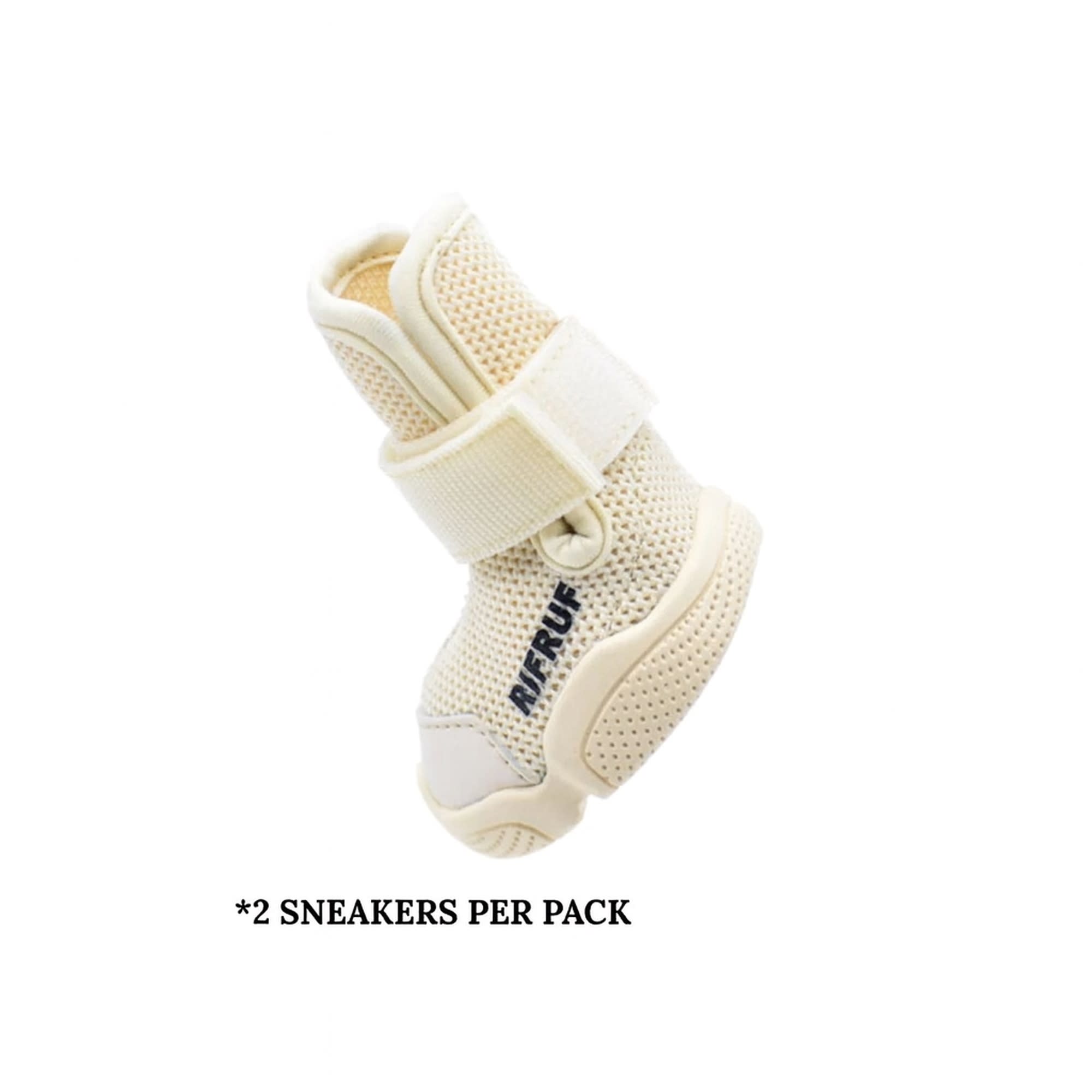 RIFRUF CAESAR 1 ドッグシューズ サイズ0 RIFRUF Caesar 1 Dog Sneakers, Bone, Size 0, Pack of 2 | Petco
