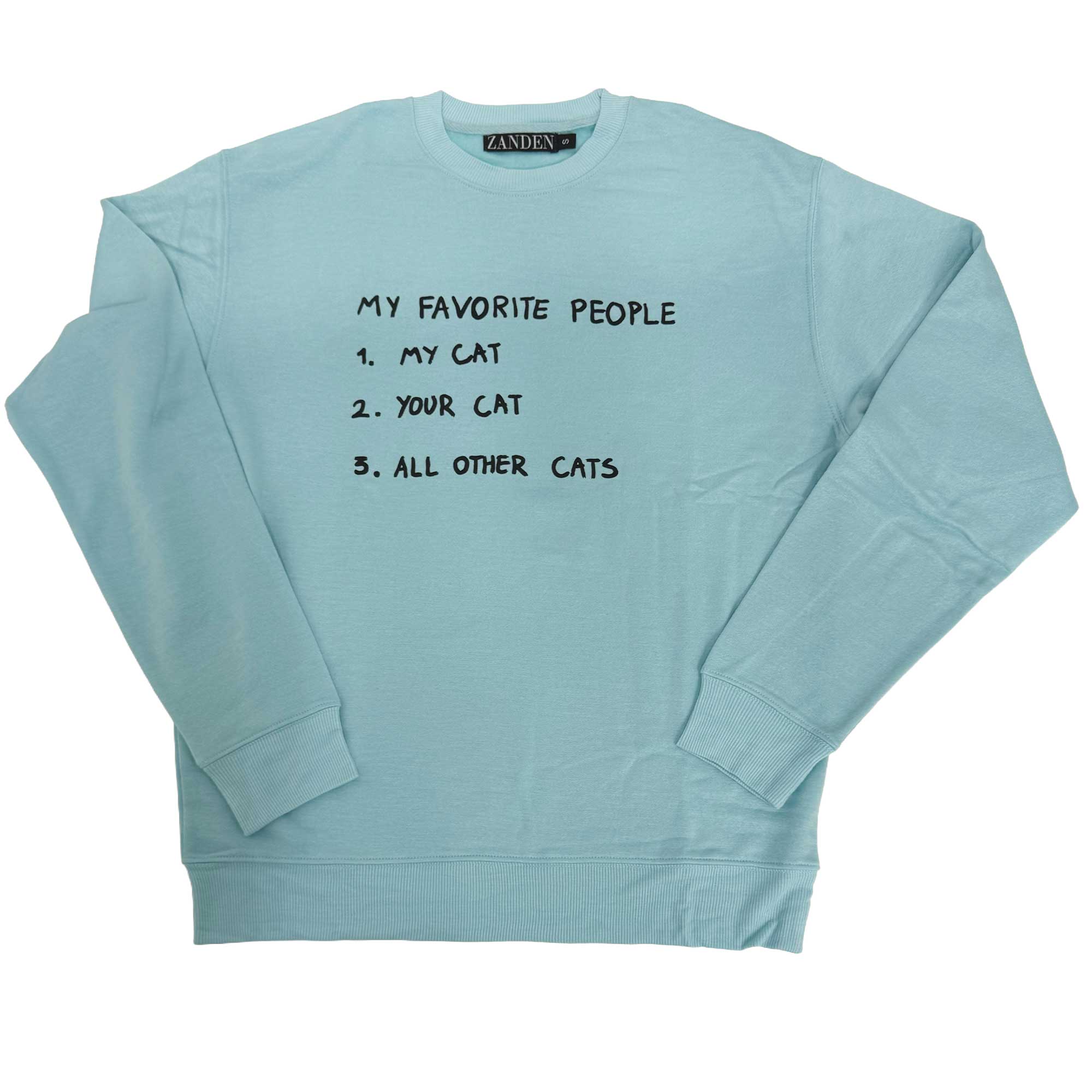 Zanden Favorite Cat Adult Unisex Sweatshirt, Large | Petco